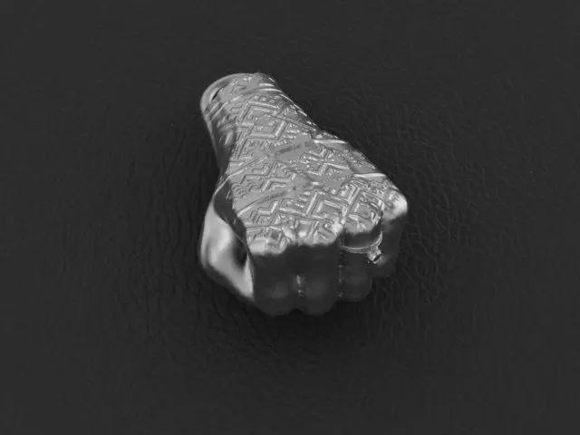 Fist pendant 3D print model