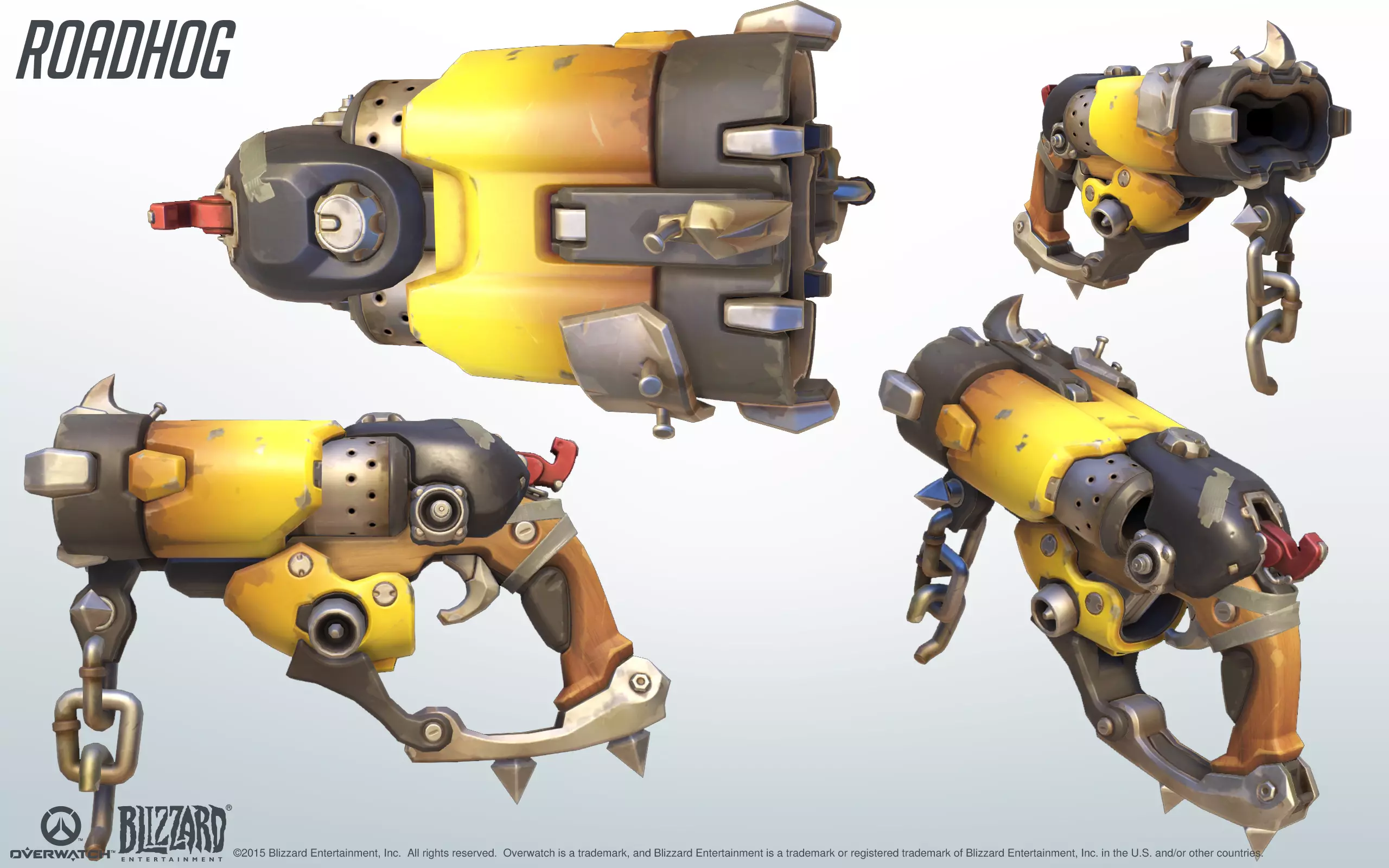 Roadhog Scrap Gun 3D Model Overwatch 3D print model