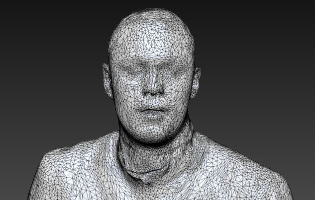 African man in sportsuit running 218 Low-poly 3D model_6