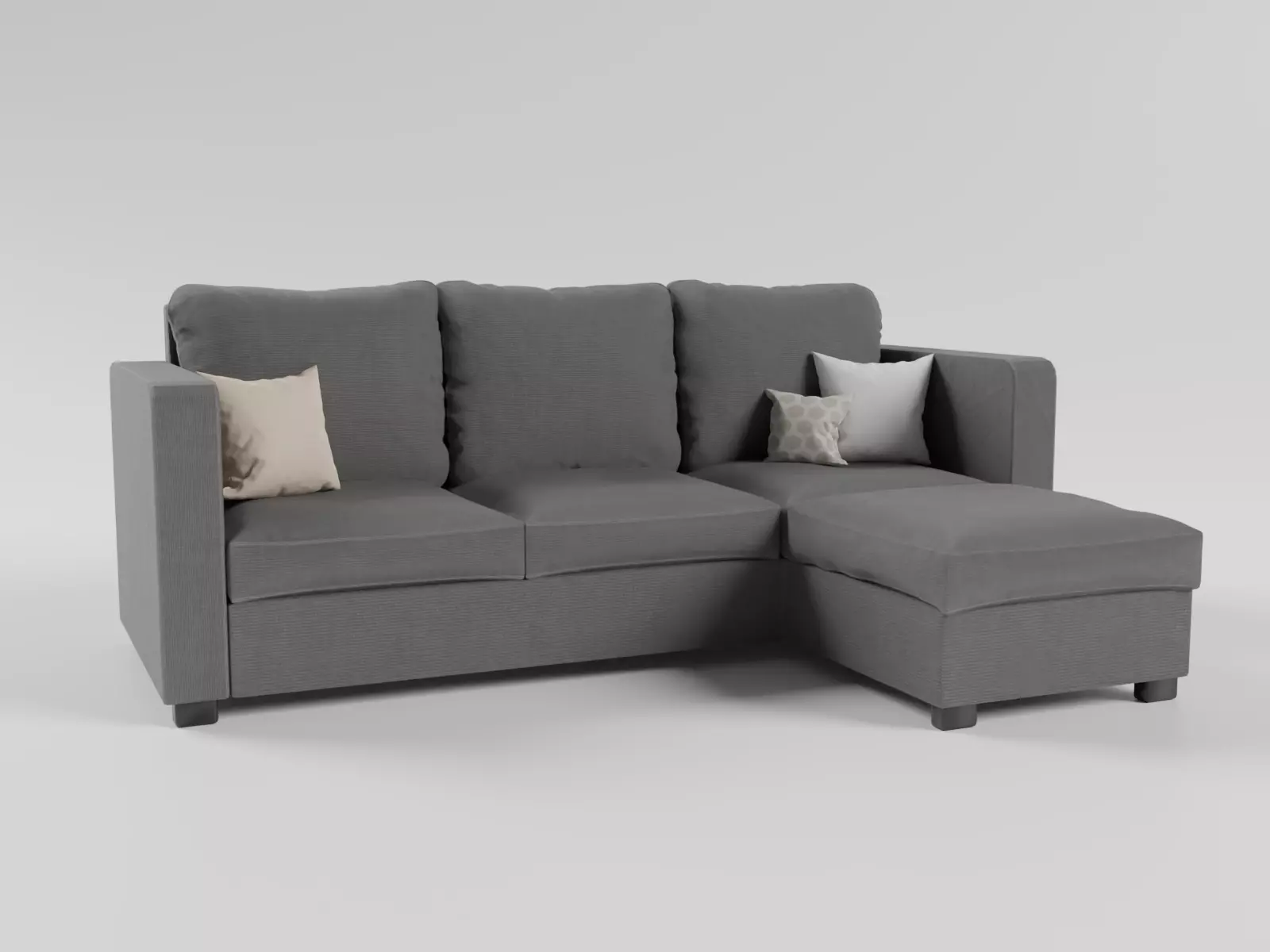 Modern Simple Couch 3D model_0