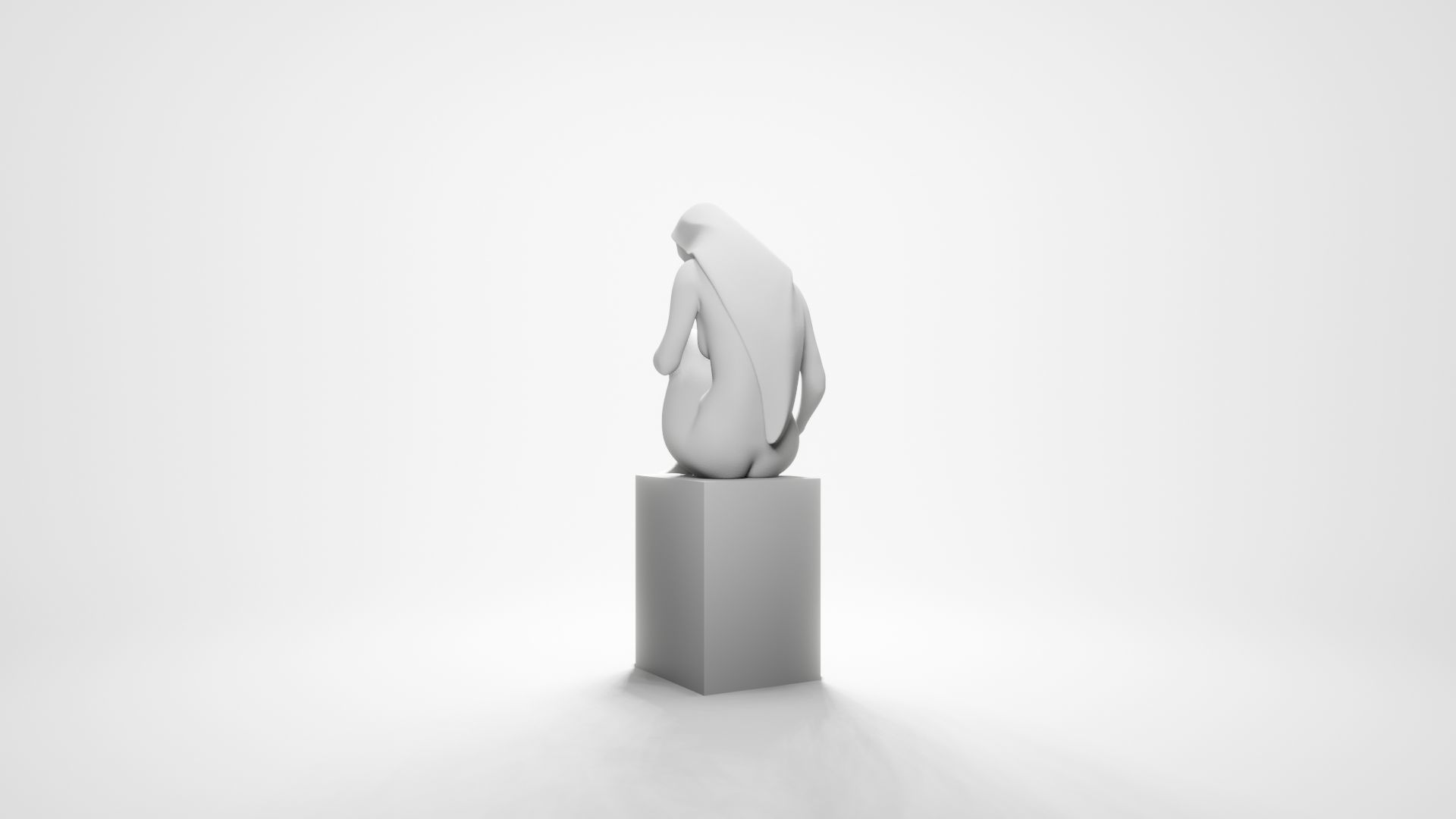 Woman sitting 2 3D print model_8