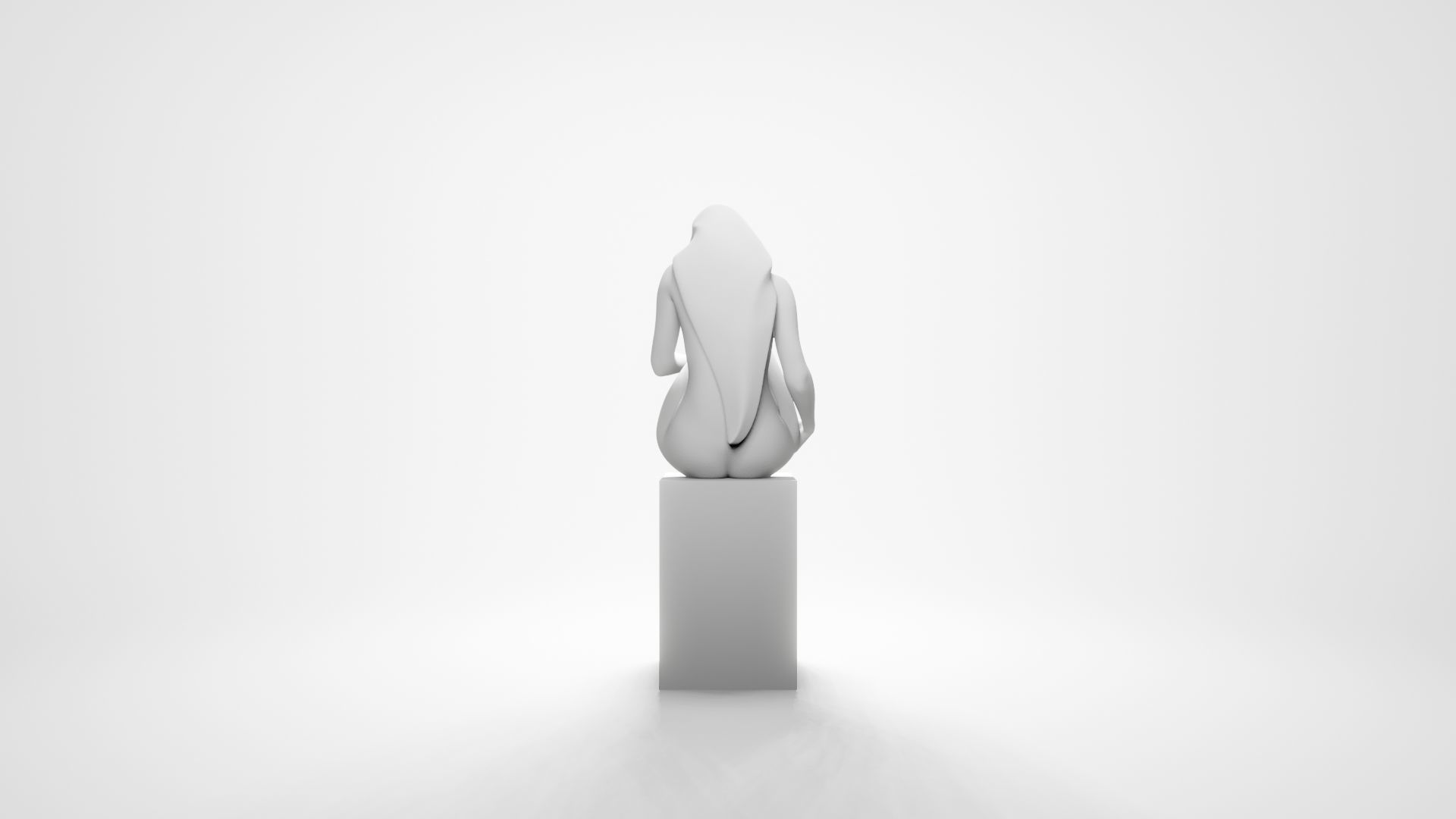 Woman sitting 2 3D print model_9