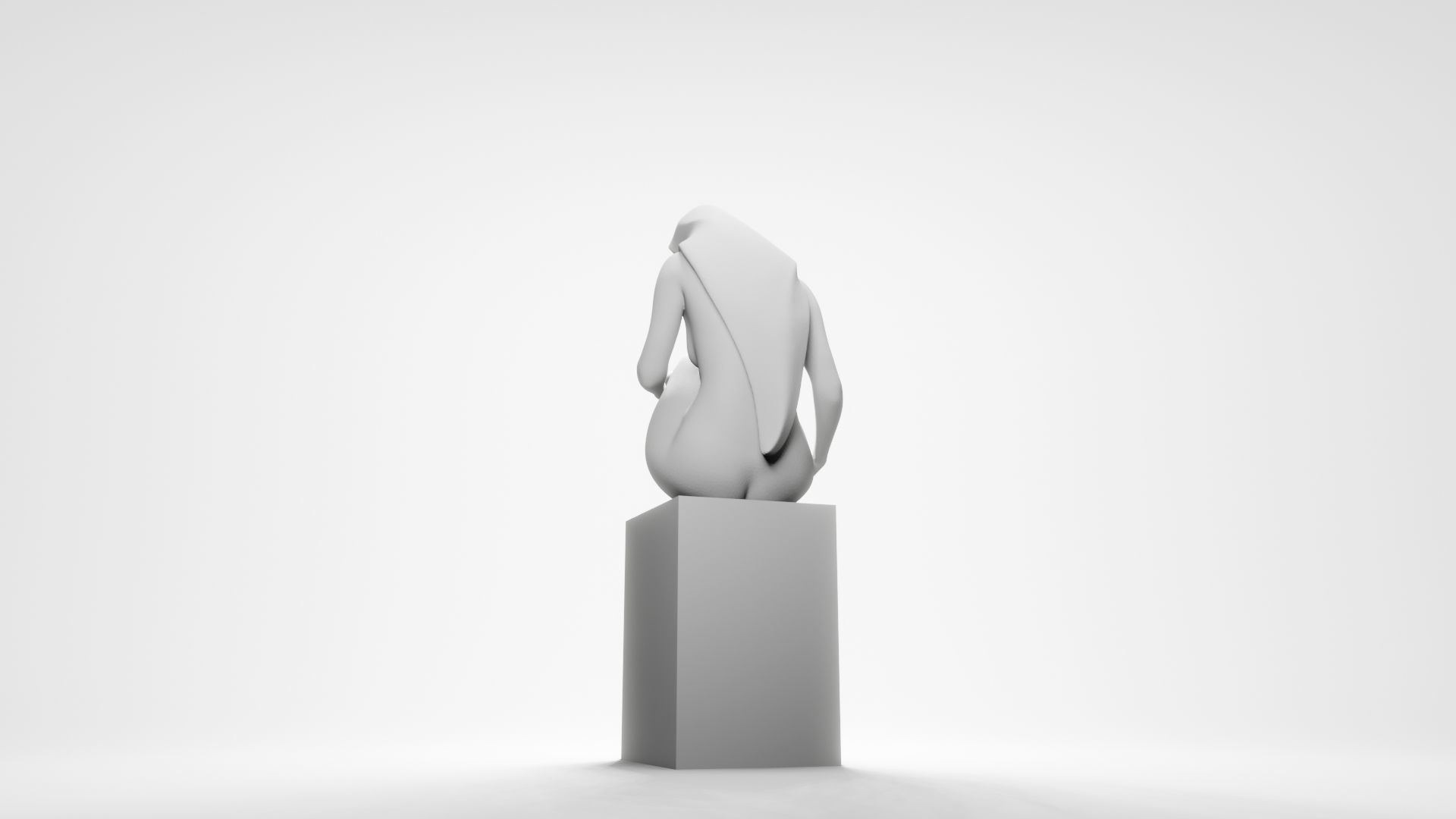 Woman sitting 2 3D print model_15