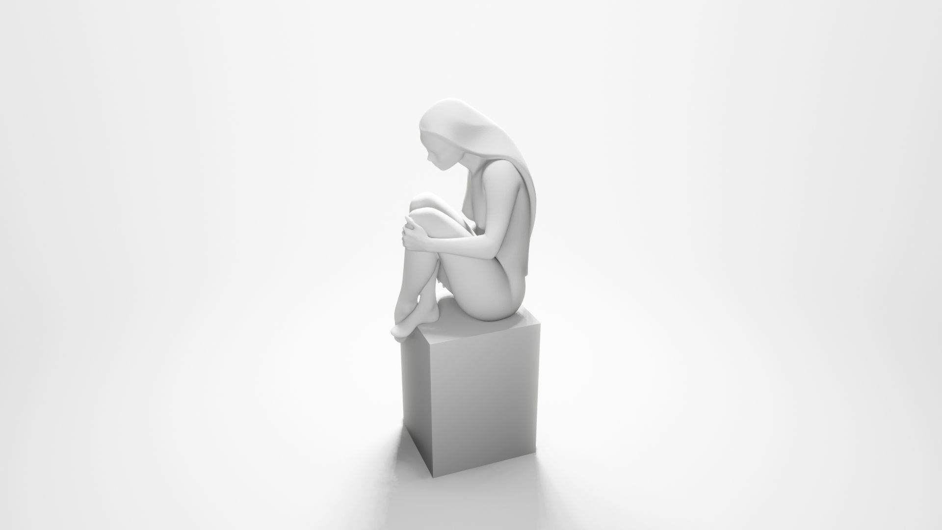 Woman sitting 2 3D print model_13