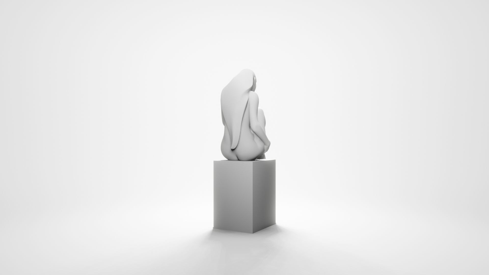Woman sitting 2 3D print model_10