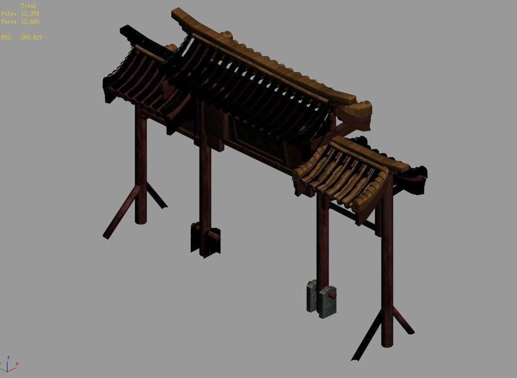 Tang-Street-Archway 05 3D model_4