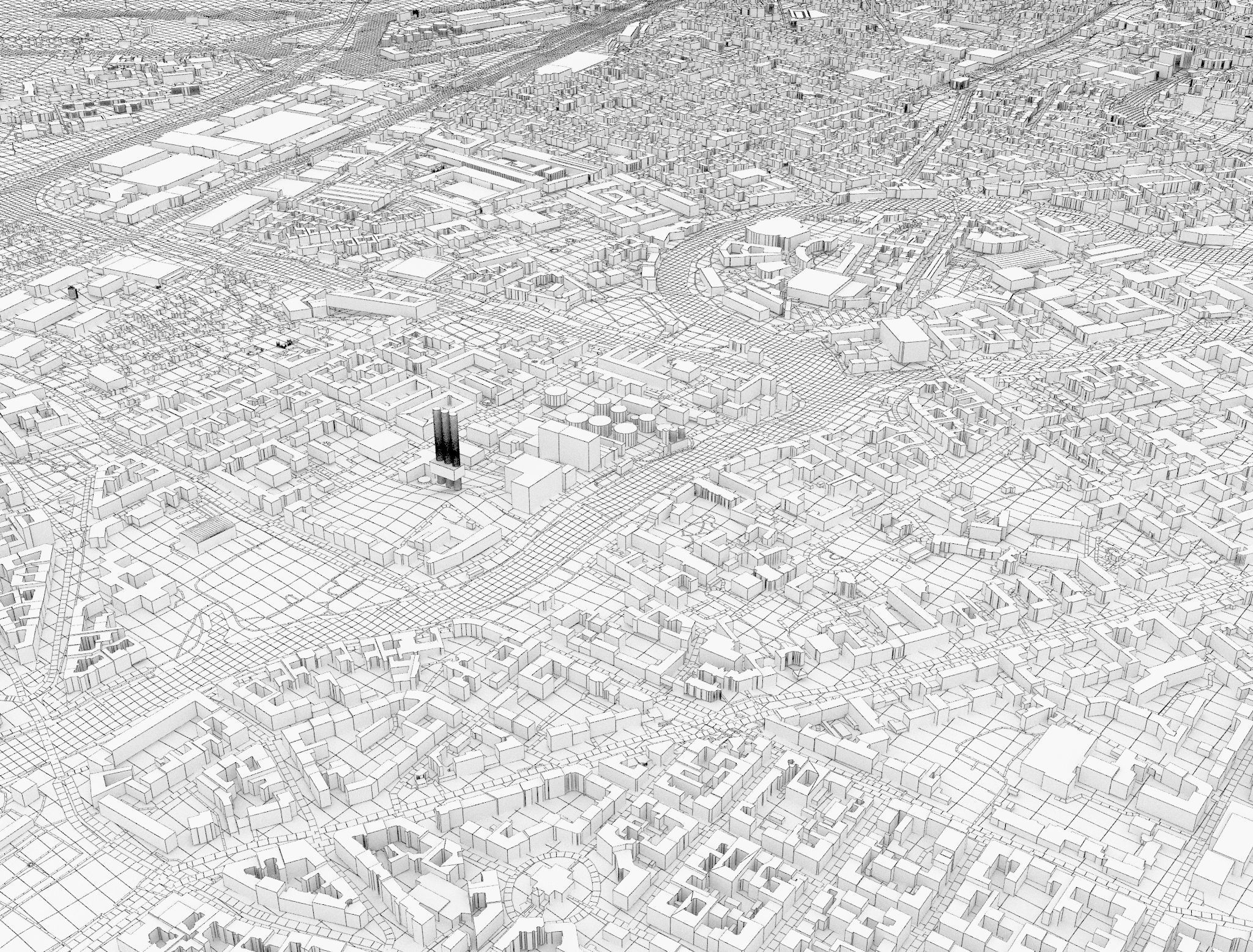 Cityscape Berlin Germany 3D model_2