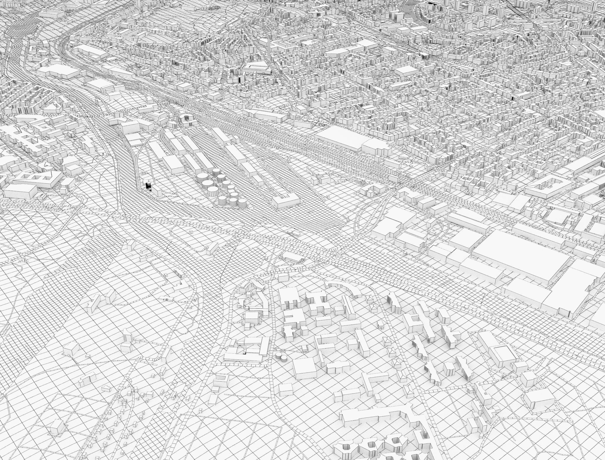 Cityscape Berlin Germany 3D model_7