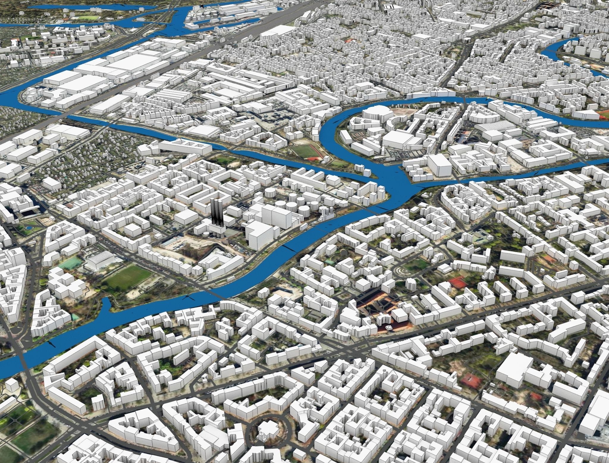 Cityscape Berlin Germany 3D model_1