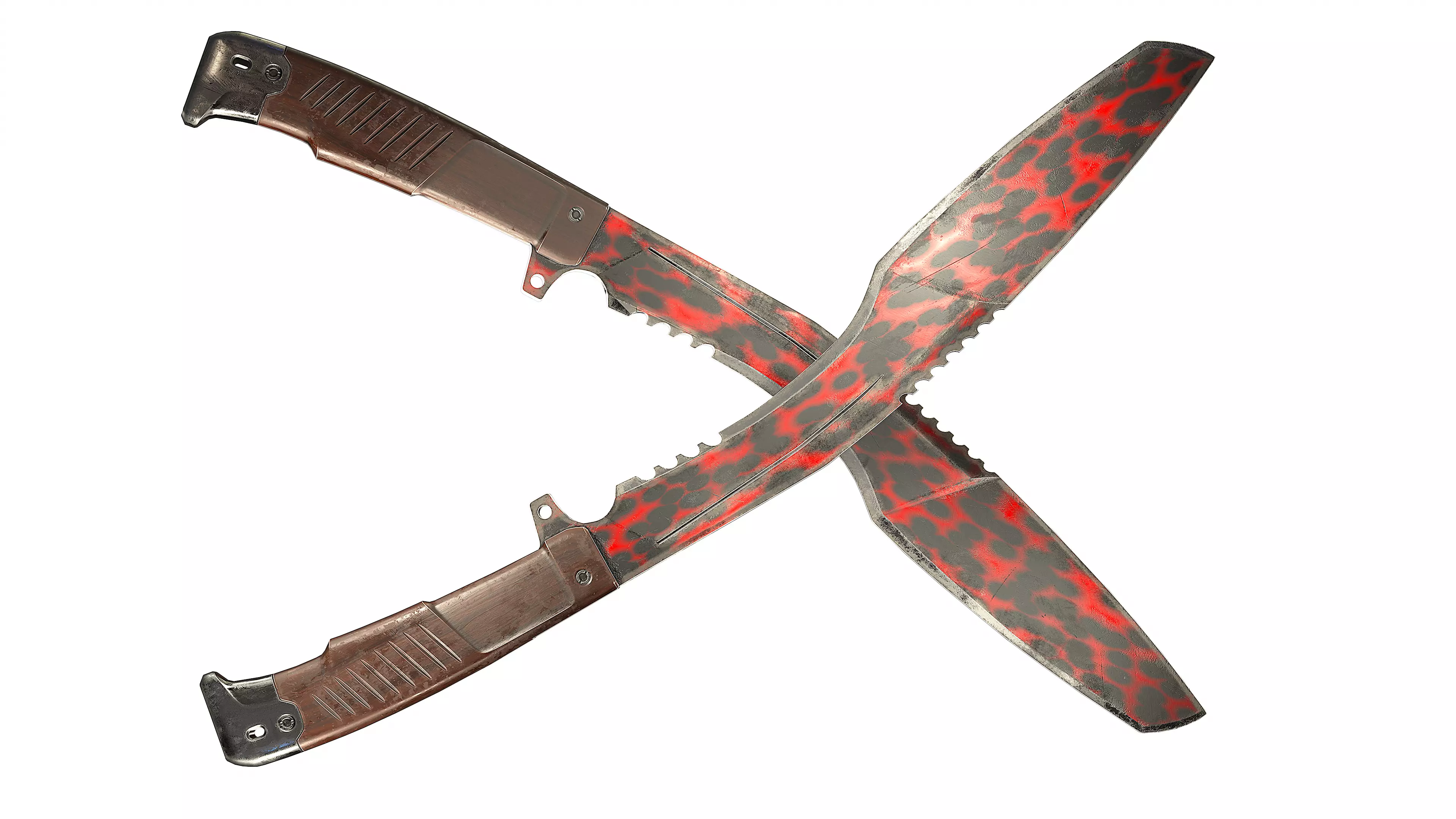 Kukri Knife -Image Printed- Low-poly 3D model_0