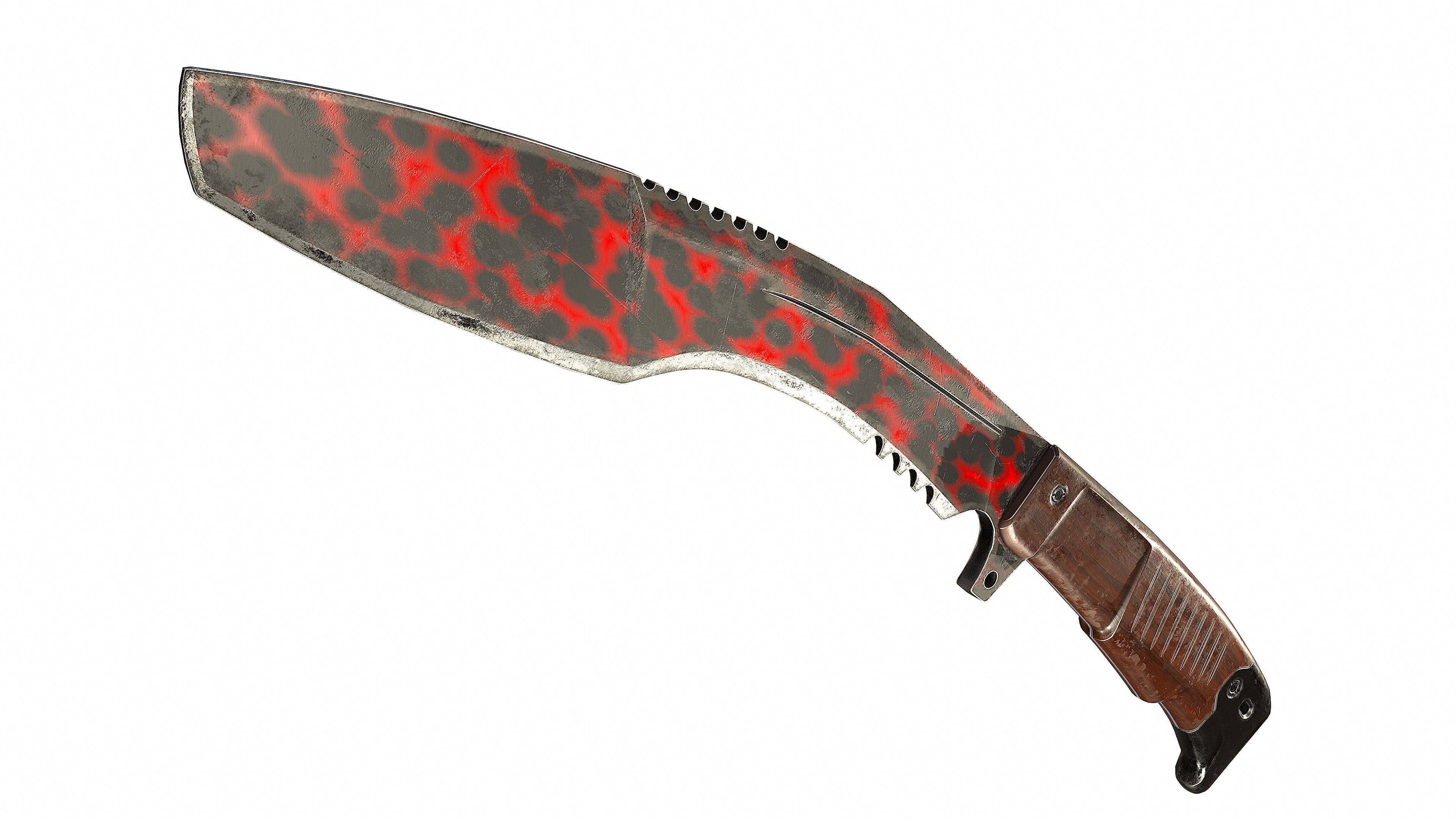 Kukri Knife -Image Printed- Low-poly 3D model_6