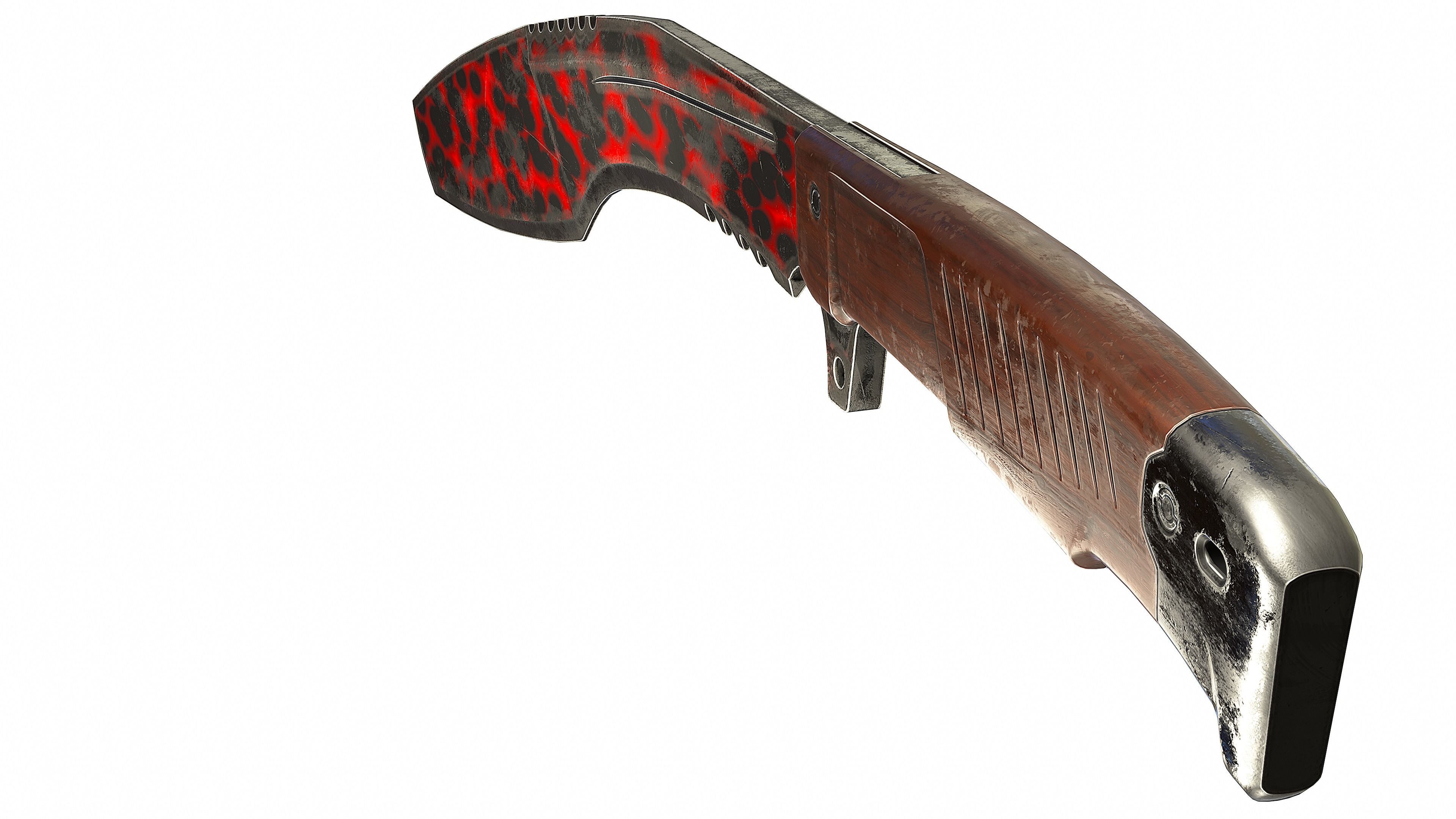 Kukri Knife -Image Printed- Low-poly 3D model_7