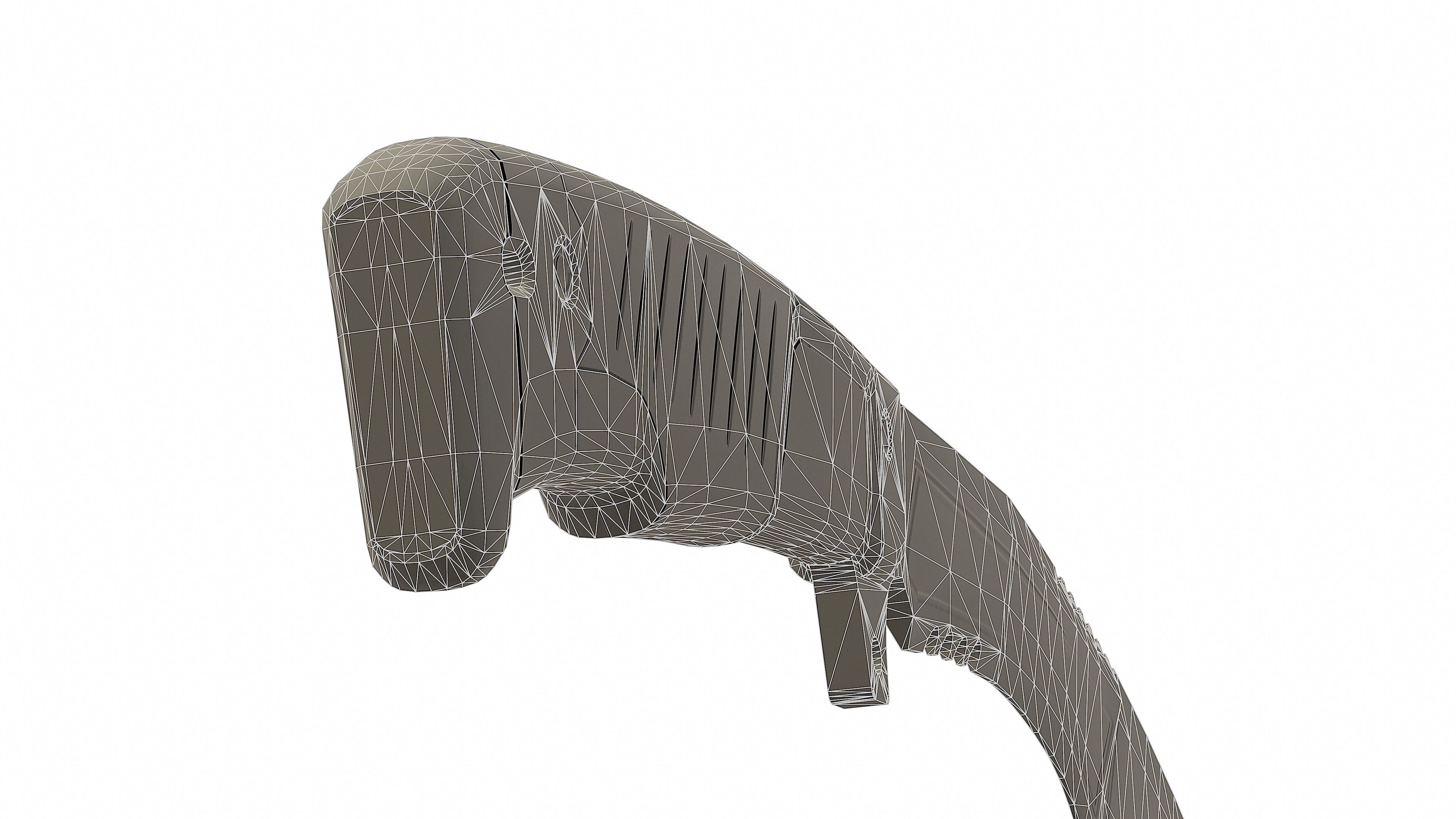 Kukri Knife -Image Printed- Low-poly 3D model_12