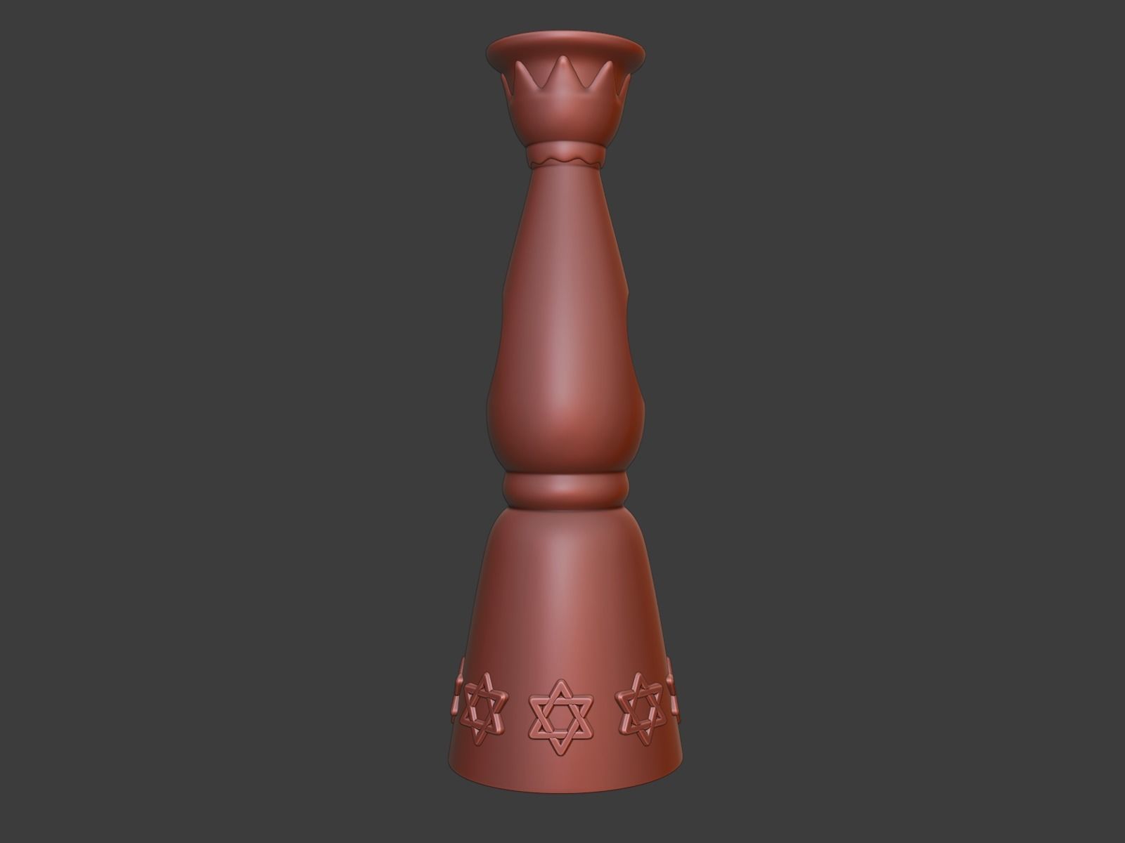 Jewish vase 3D print model_4