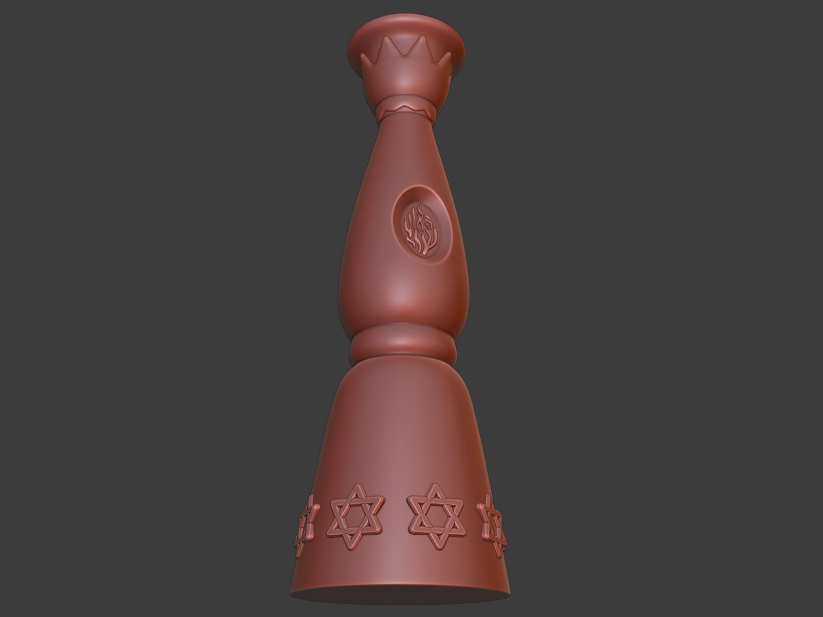 Jewish vase 3D print model_6