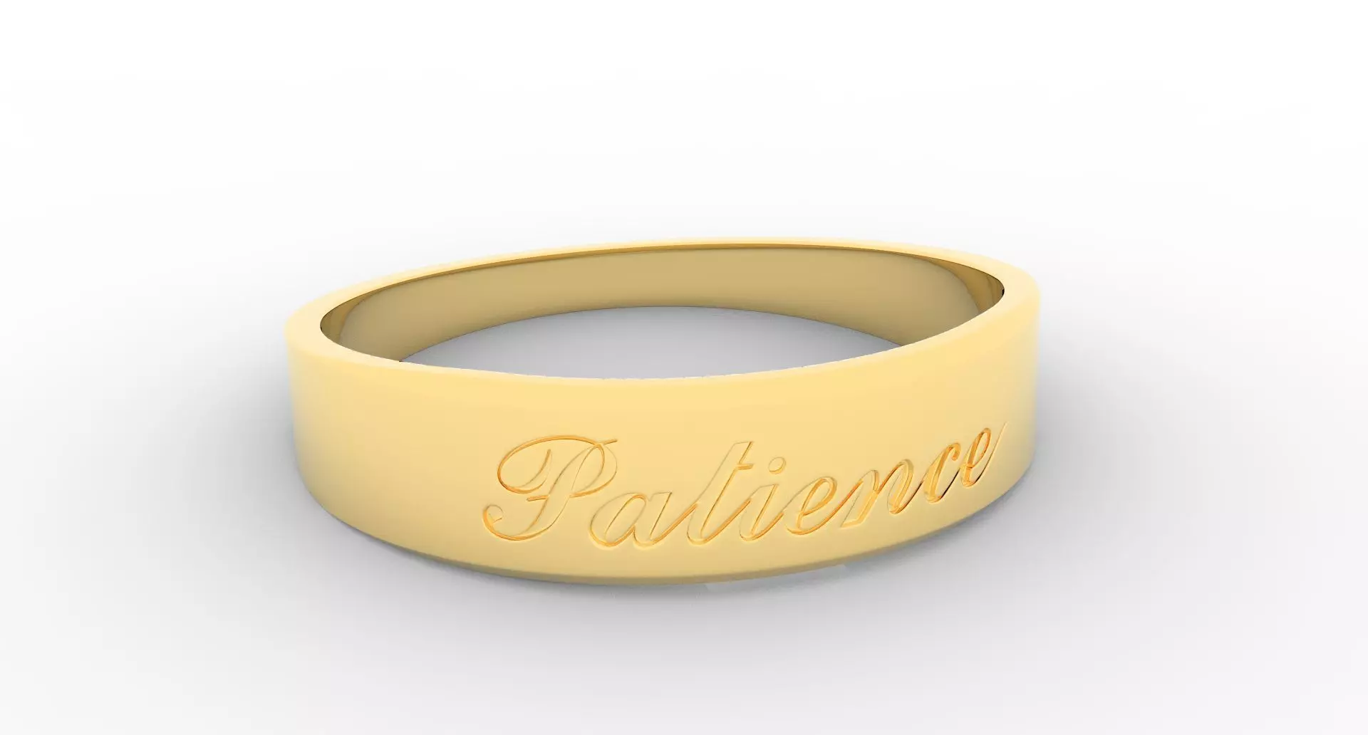 Patience Ring Female Gold 3D print model
