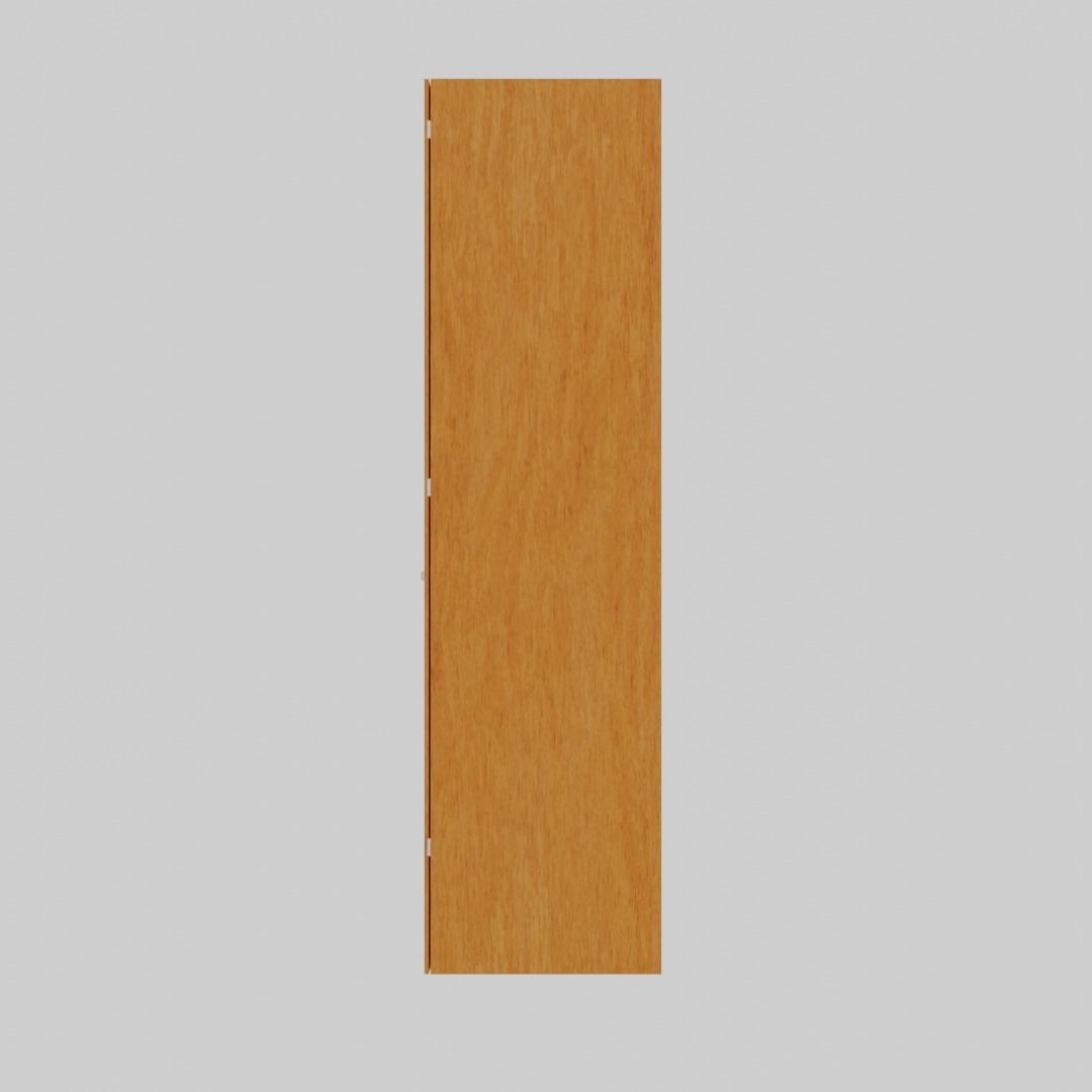 Wooden Wardrobe Free low-poly 3D model_11