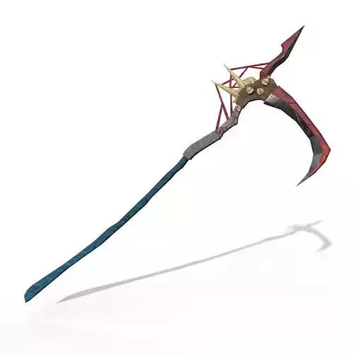 Horror Fantasy Scythe Game Ready Model