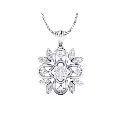 pendant-1179 rose gold pendant with diamonds