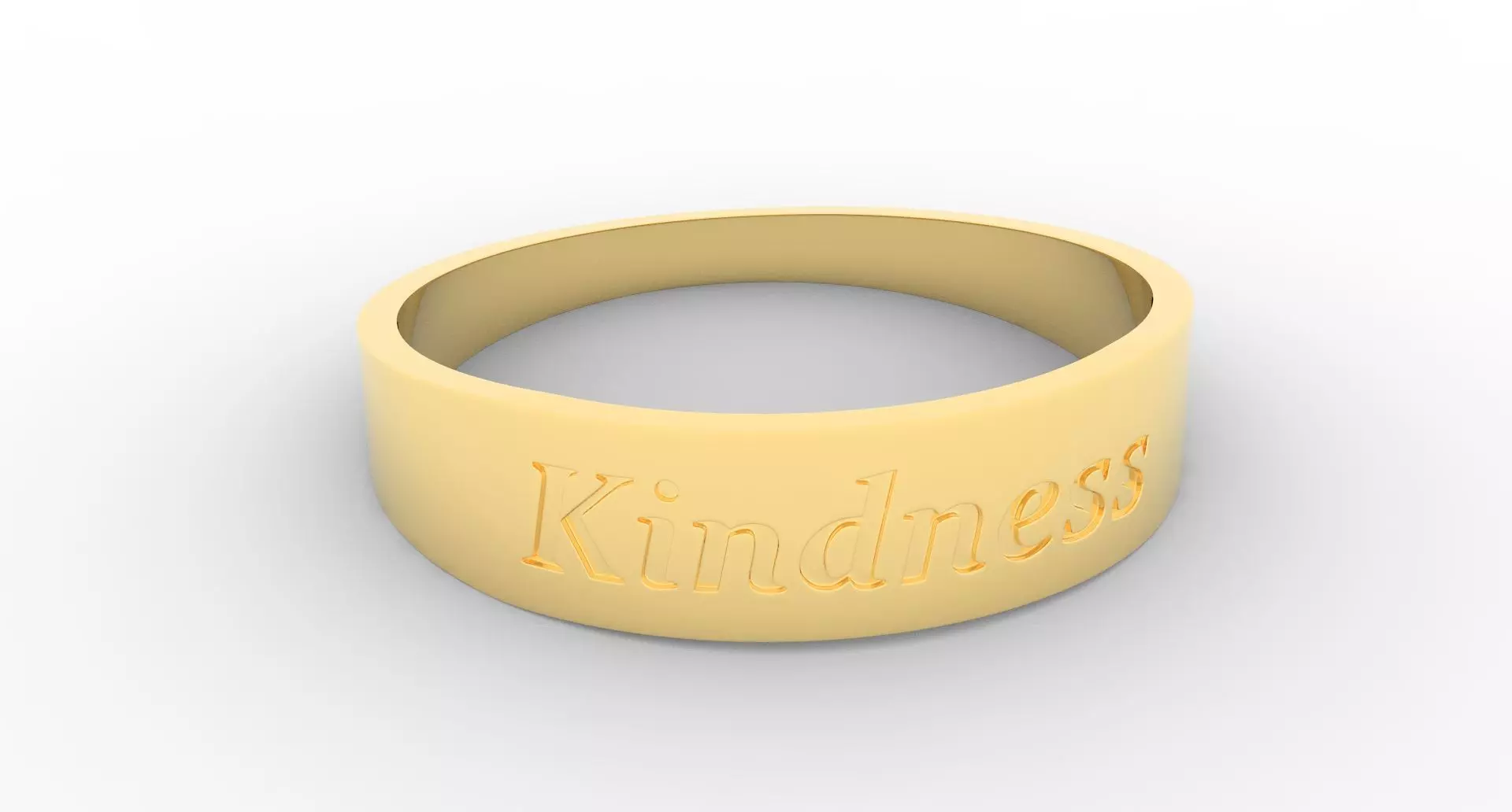 Kindness Ring Female Gold 3D print model
