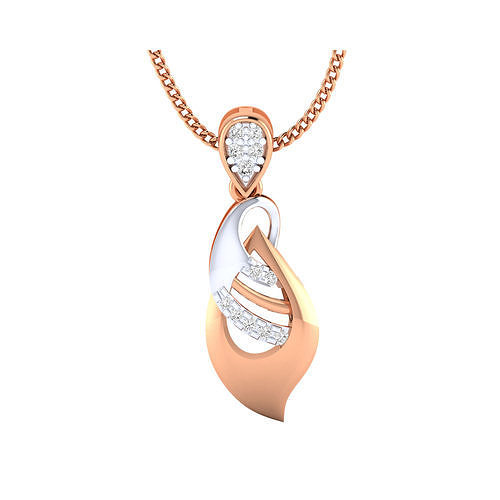 pendant-1150 diamond pendant gold 3D print model