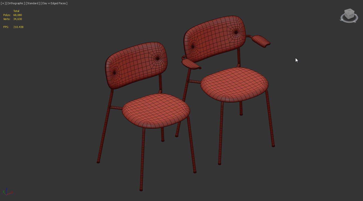 Co Chair by MENU 3D model_10