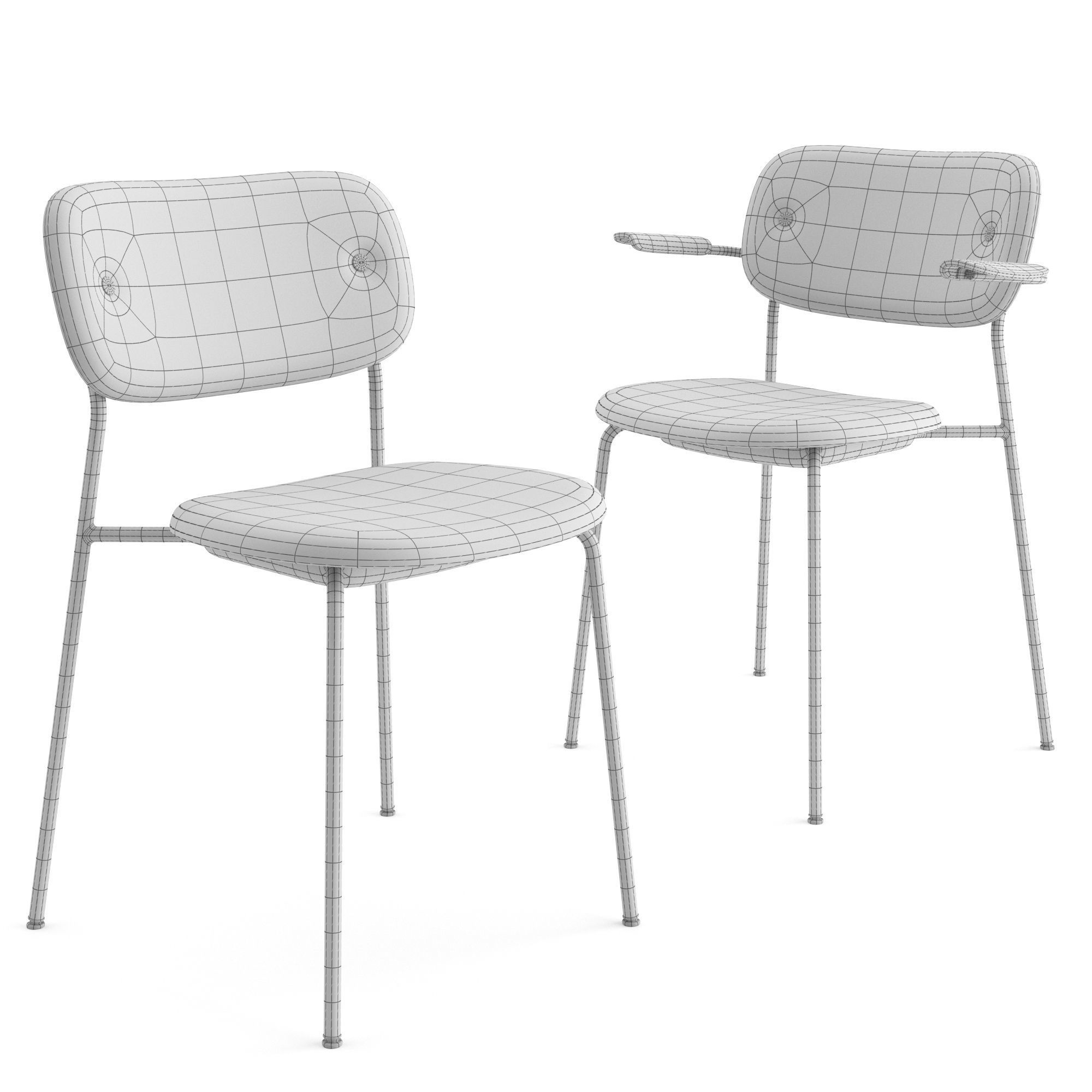Co Chair by MENU 3D model_2