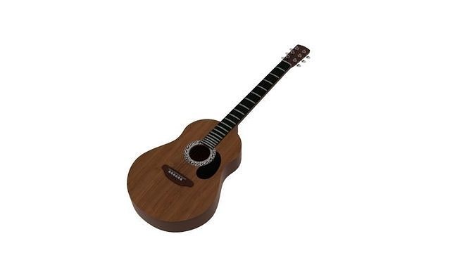 gitar acoustic guitar 3D model
