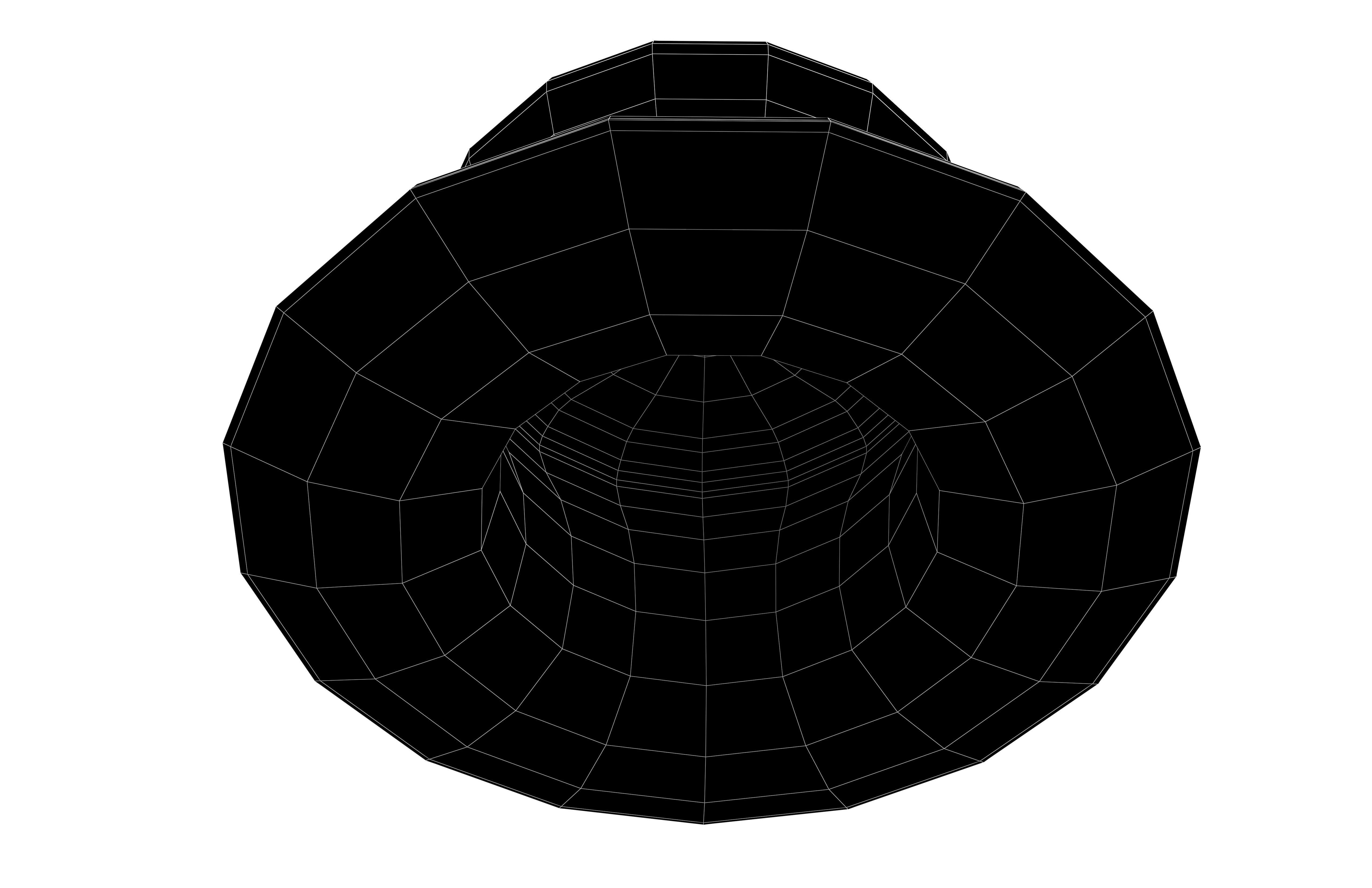 American Hat v1 001 Low-poly 3D model_5