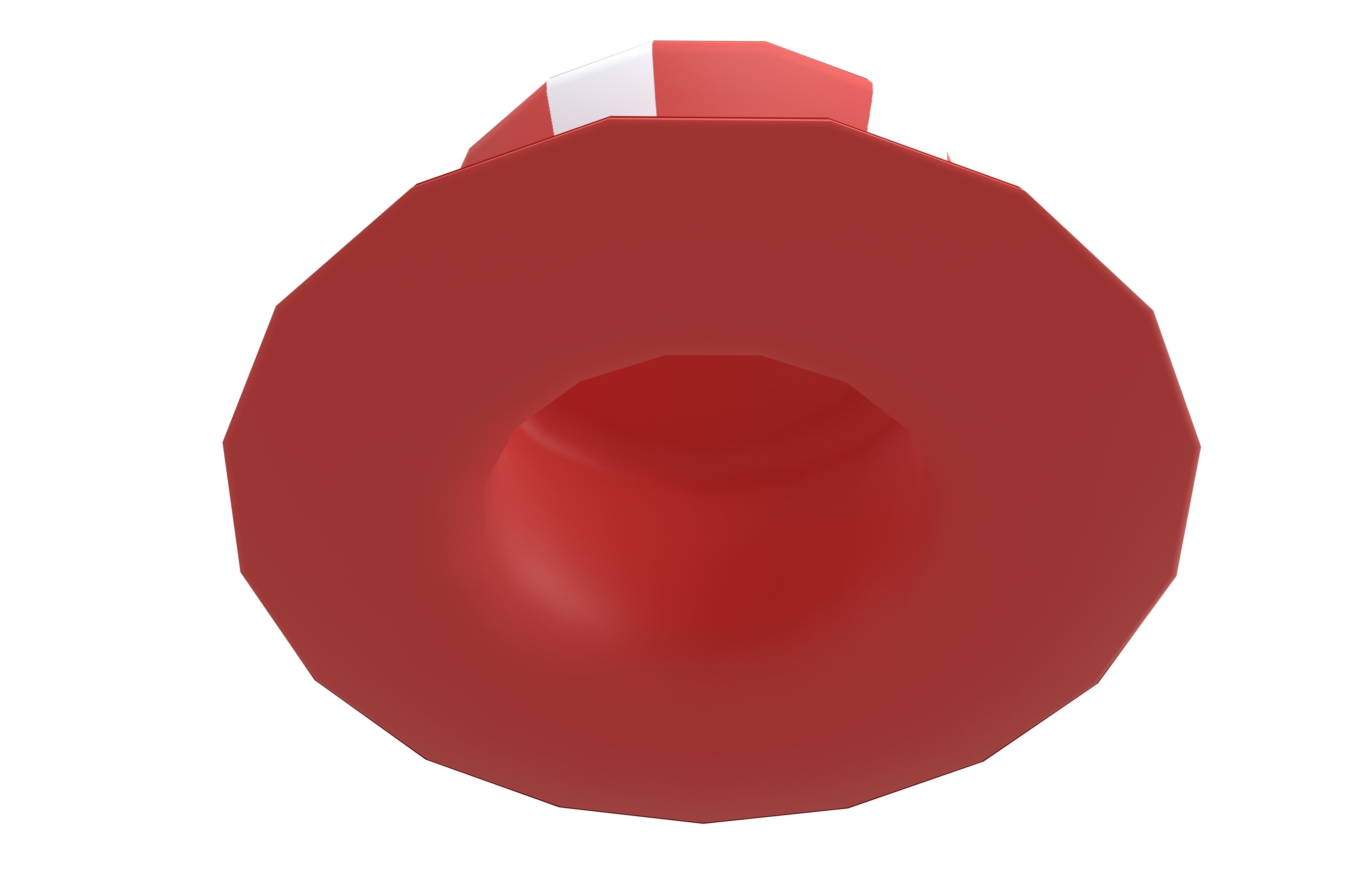 American Hat v1 001 Low-poly 3D model_3