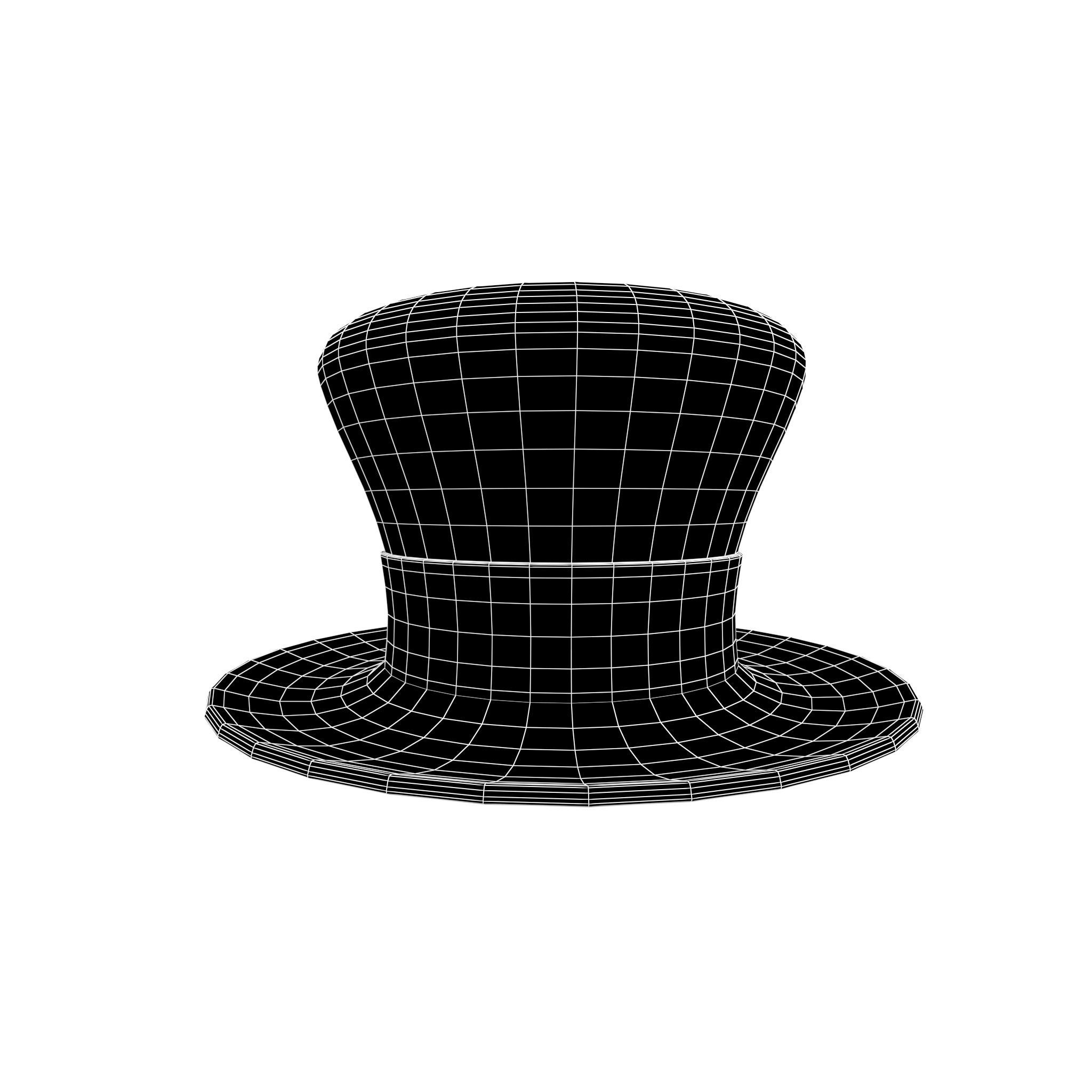 American Hat v2 002 Low-poly 3D model_4