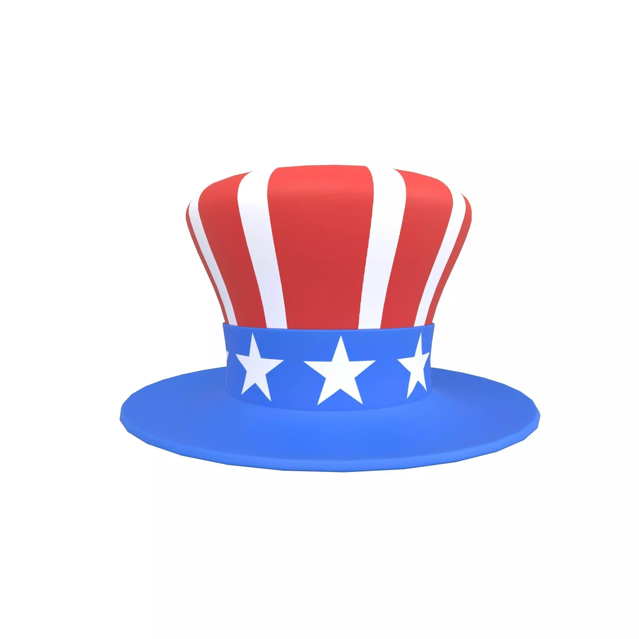 American Hat v2 002 Low-poly 3D model_0