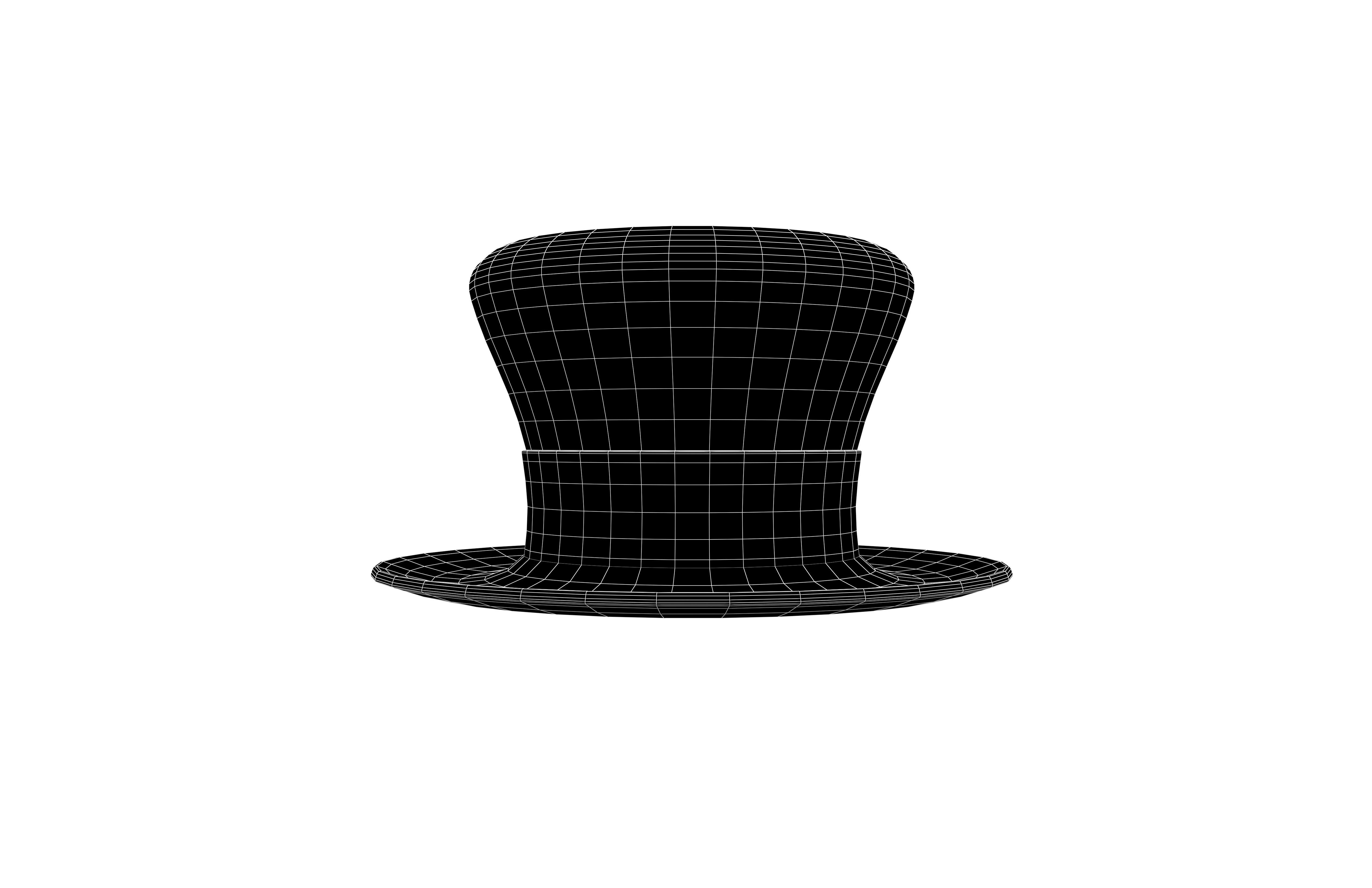 American Hat v2 002 Low-poly 3D model_5
