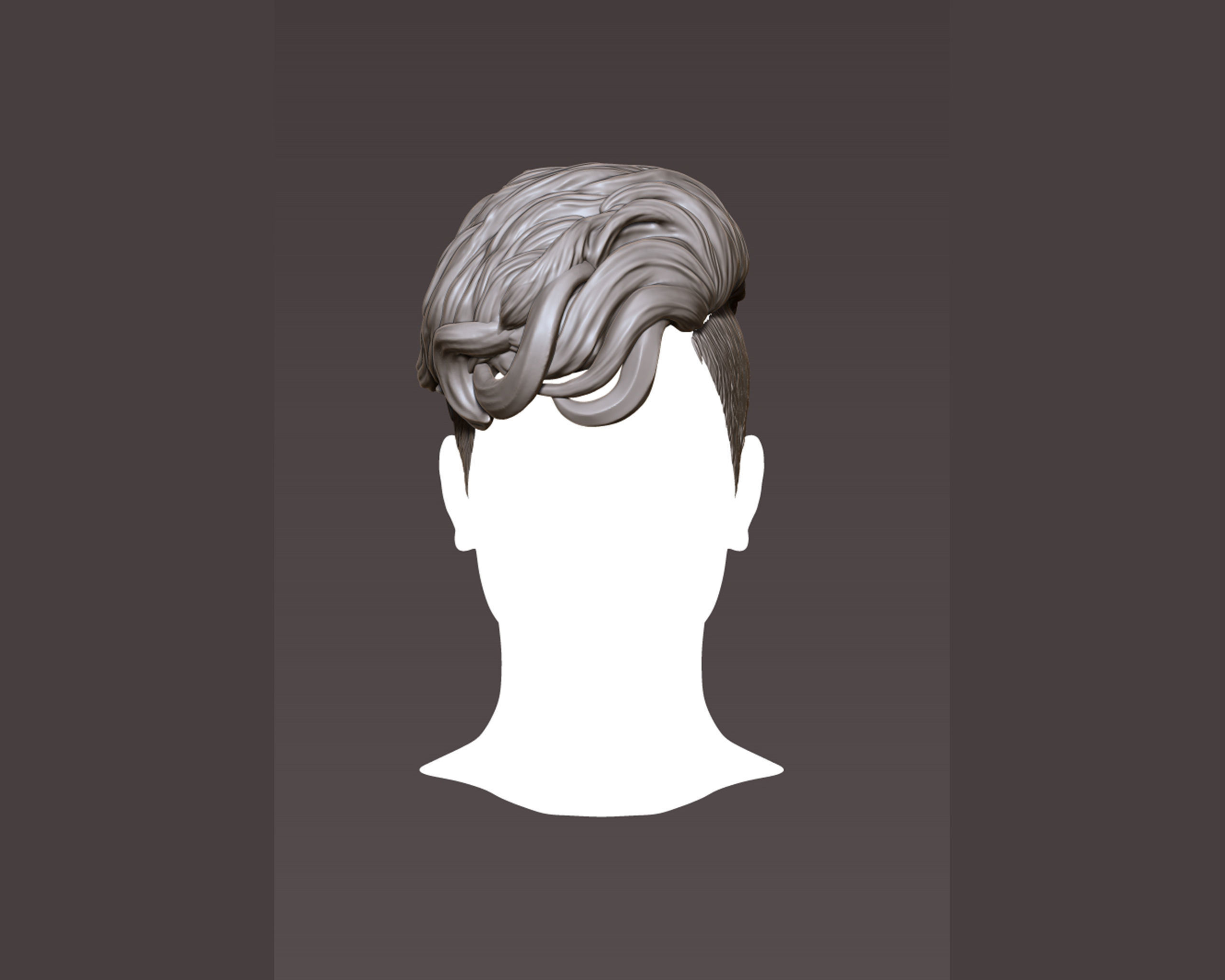 Hairstyle 07 3D print model_5