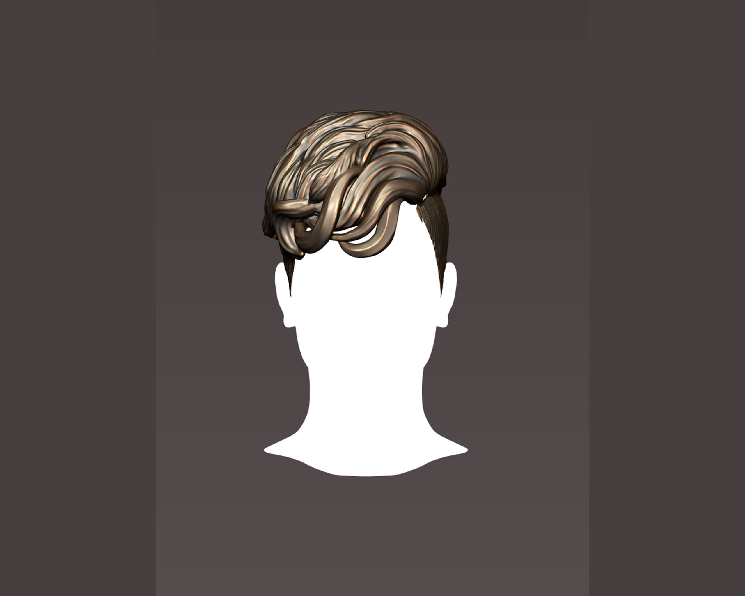 Hairstyle 07 3D print model_2