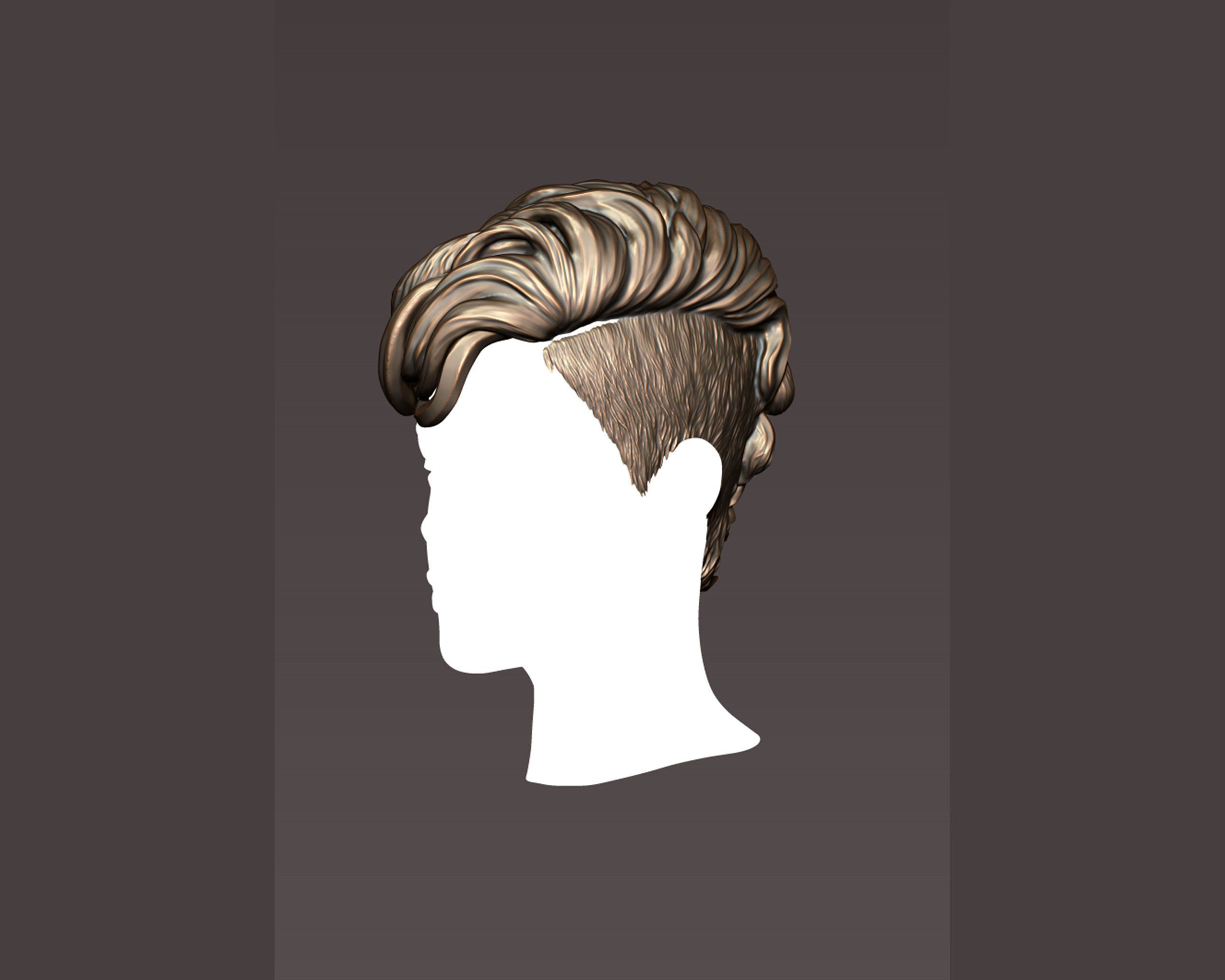 Hairstyle 07 3D print model_3