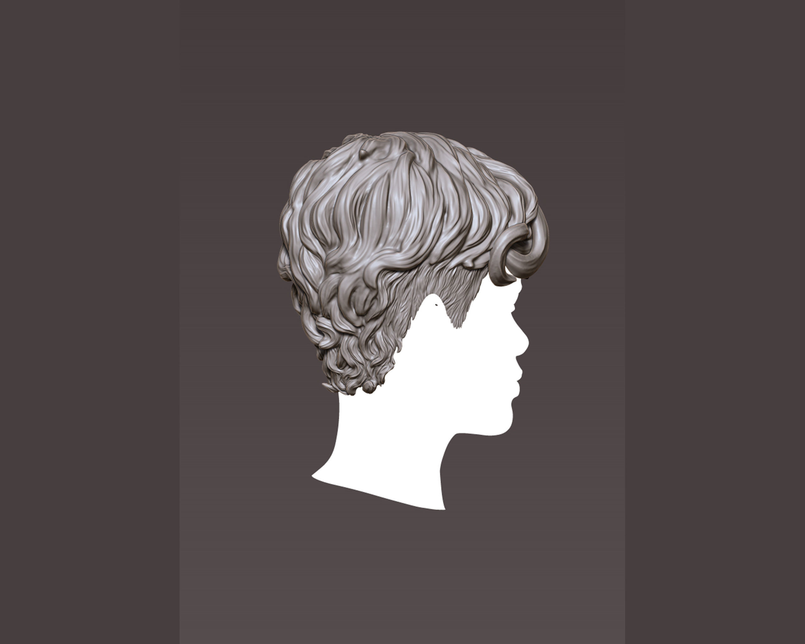 Hairstyle 07 3D print model_6