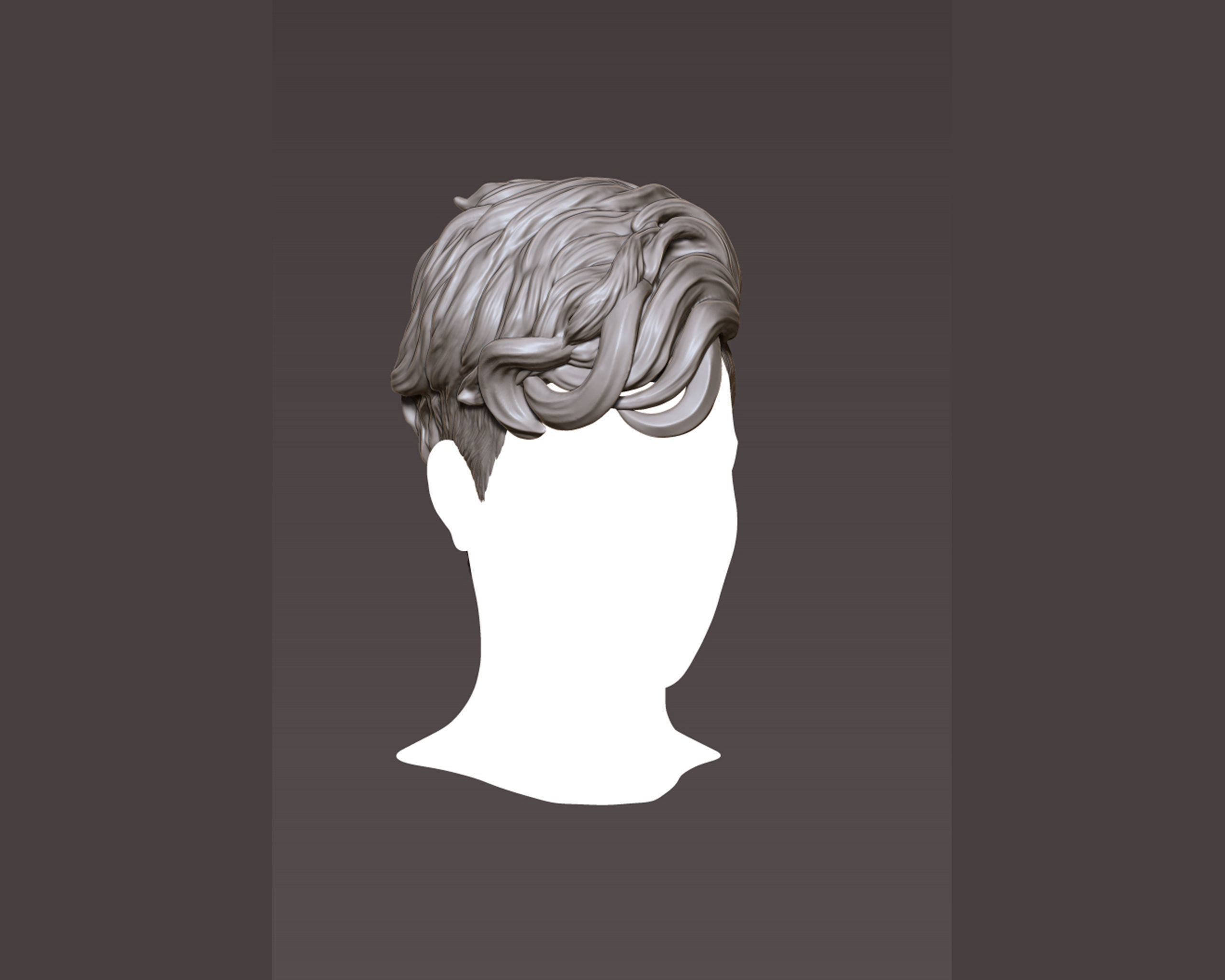 Hairstyle 07 3D print model_9