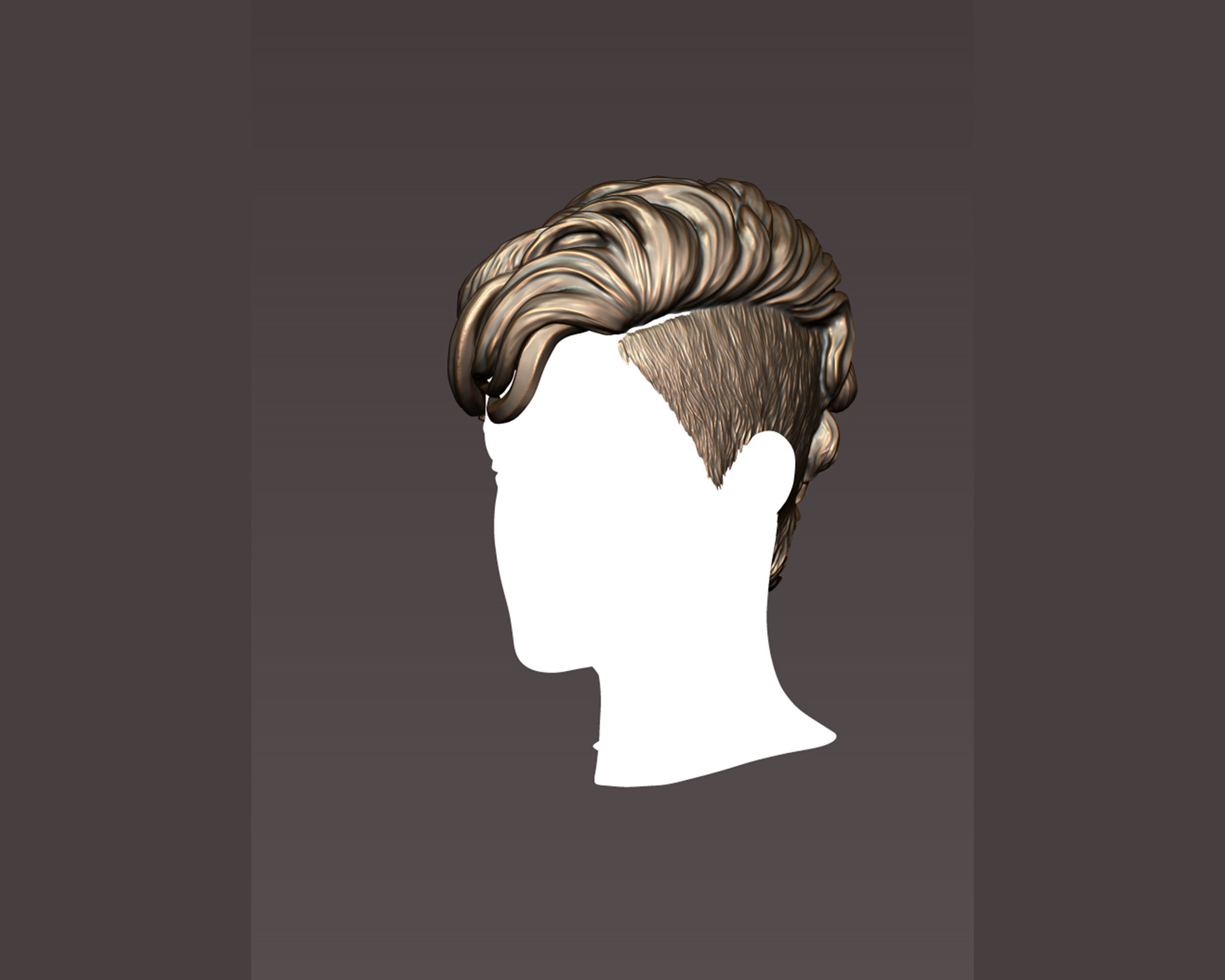 Hairstyle 07 3D print model_4
