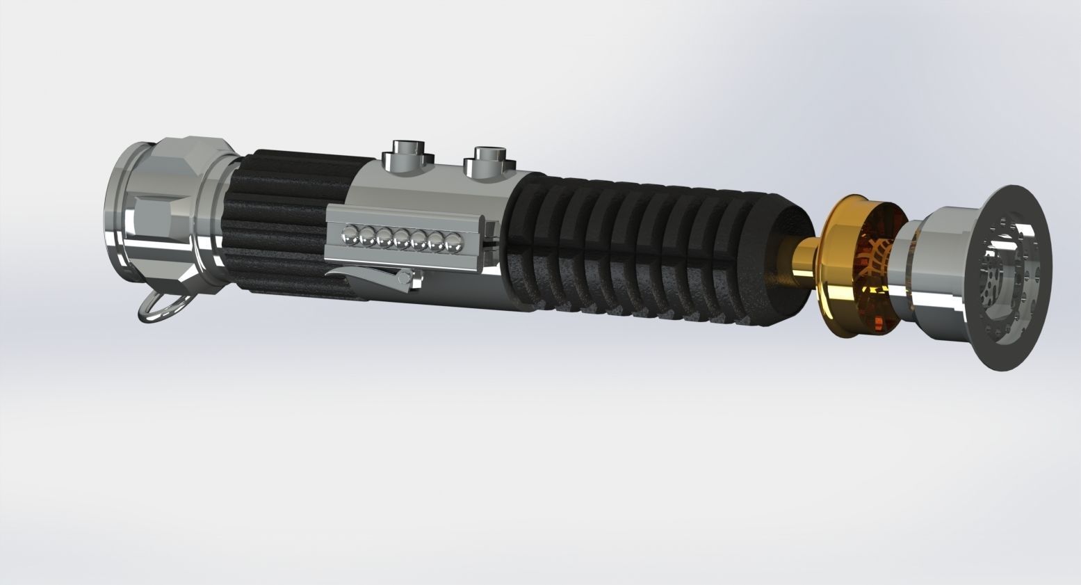 Obi Wan Kenobi Jedi Master Lightsaber 3D print model_5