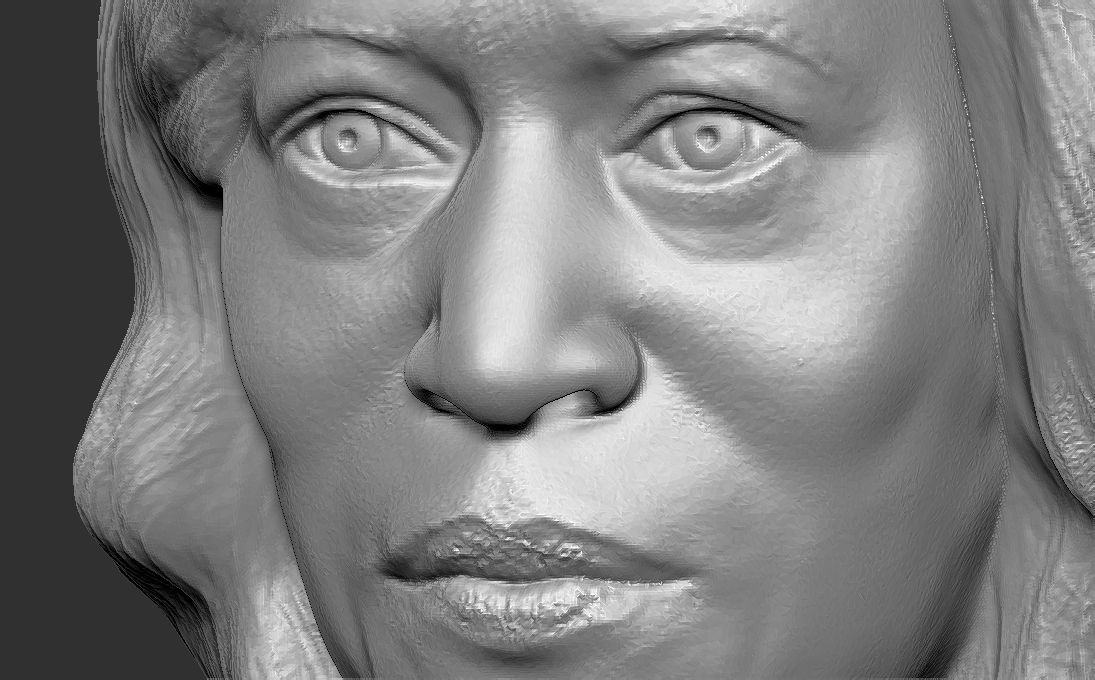 Kamala Harris bust 3D printing ready stl obj formats 3D print model_16