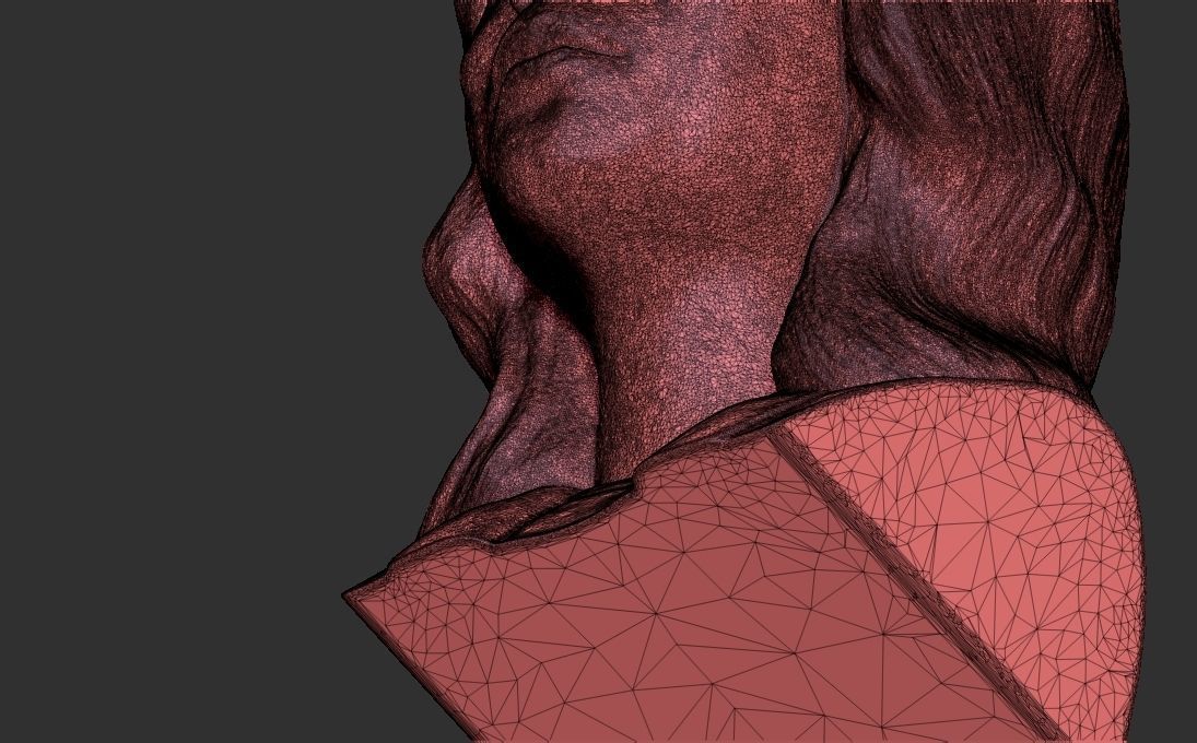 Kamala Harris bust 3D printing ready stl obj formats 3D print model_24