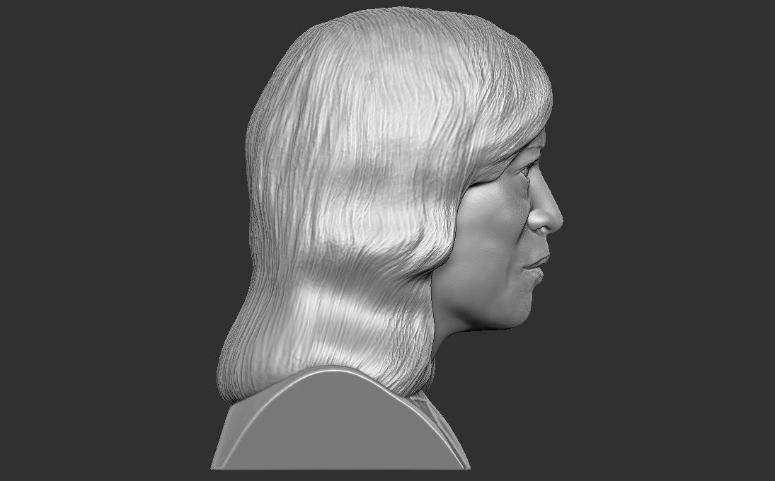 Kamala Harris bust 3D printing ready stl obj formats 3D print model_8