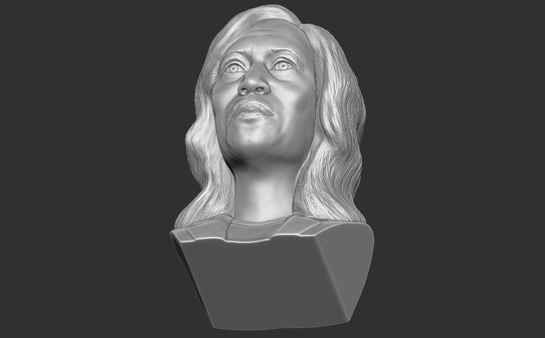 Kamala Harris bust 3D printing ready stl obj formats 3D print model_20