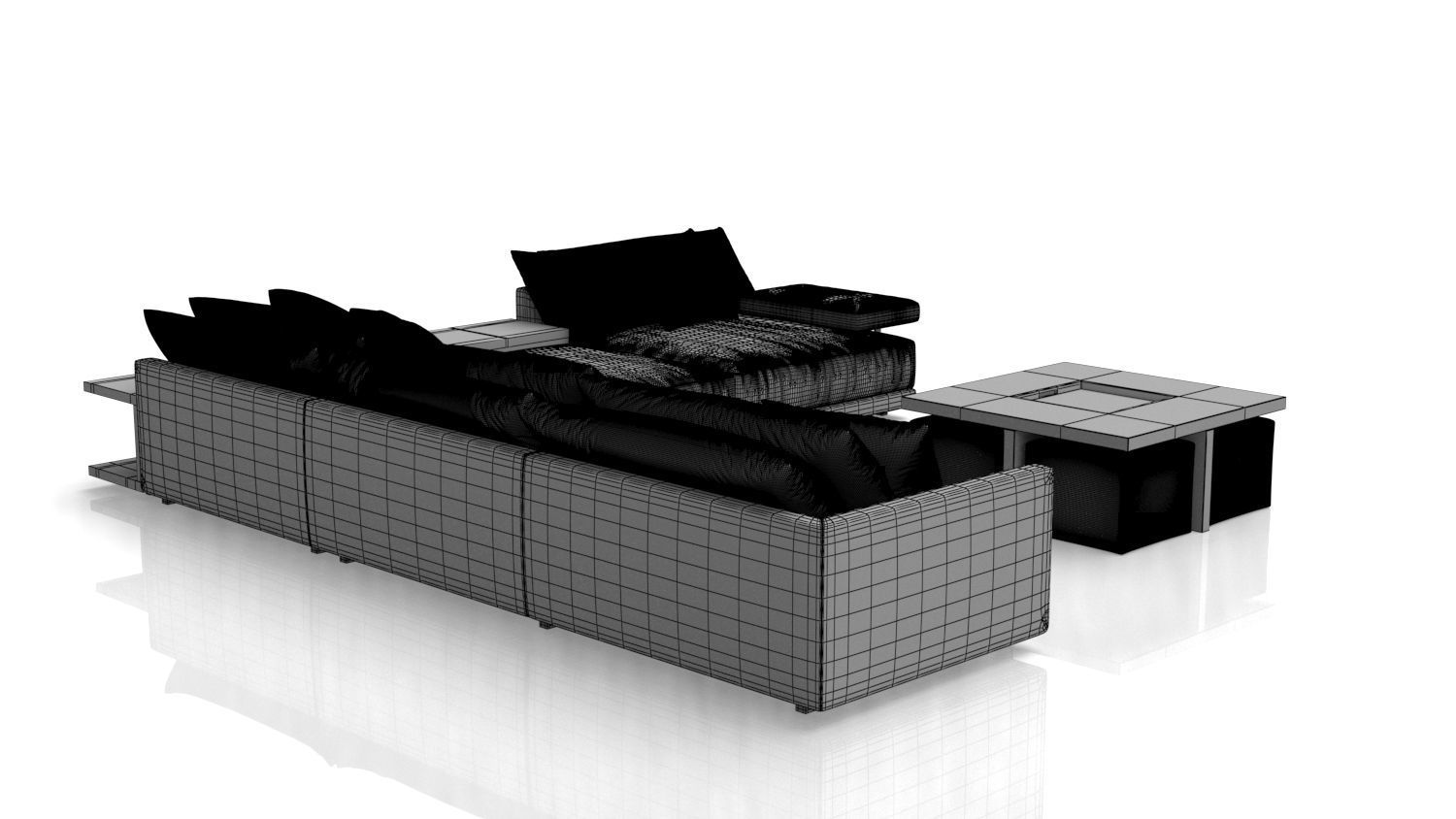 Sofa L Shape  3D model_19