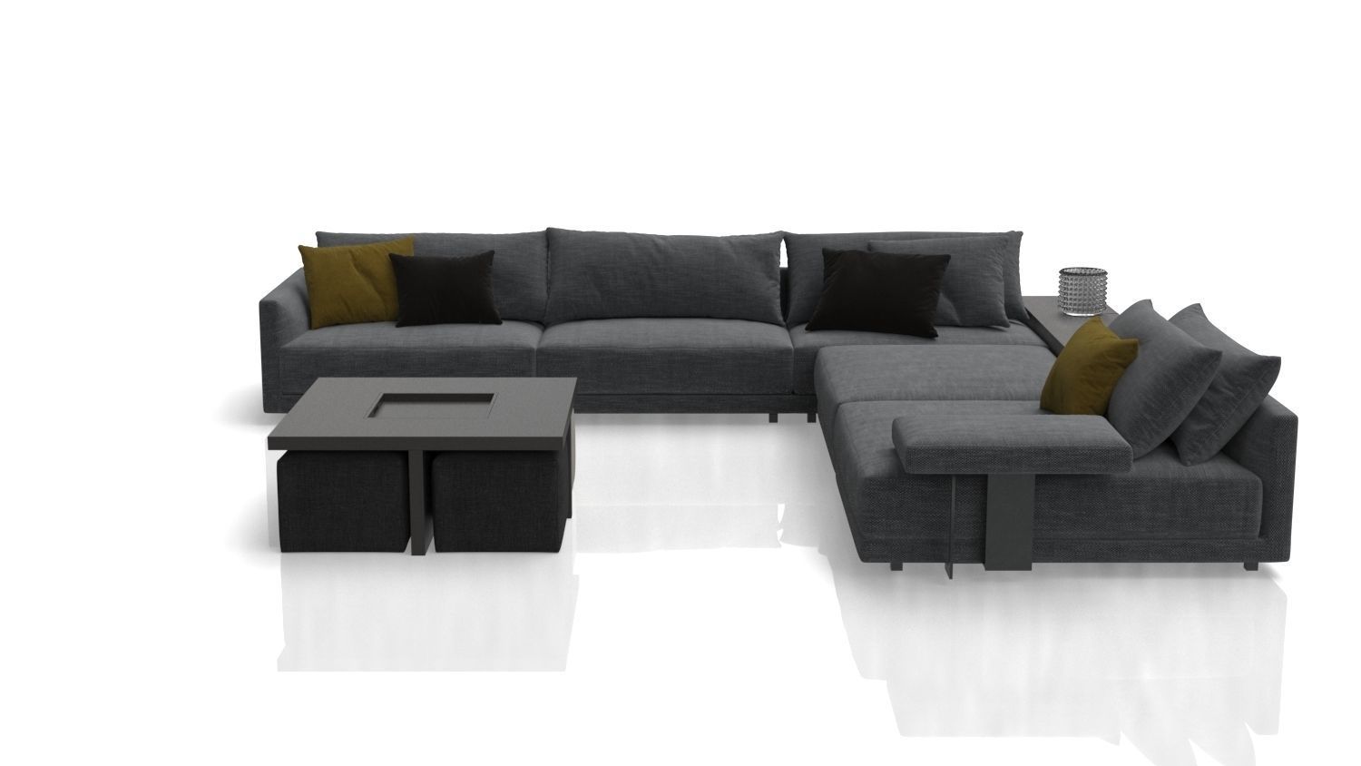 Sofa L Shape  3D model_5