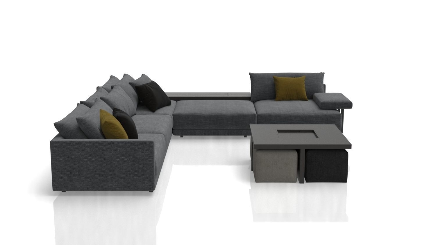 Sofa L Shape  3D model_13