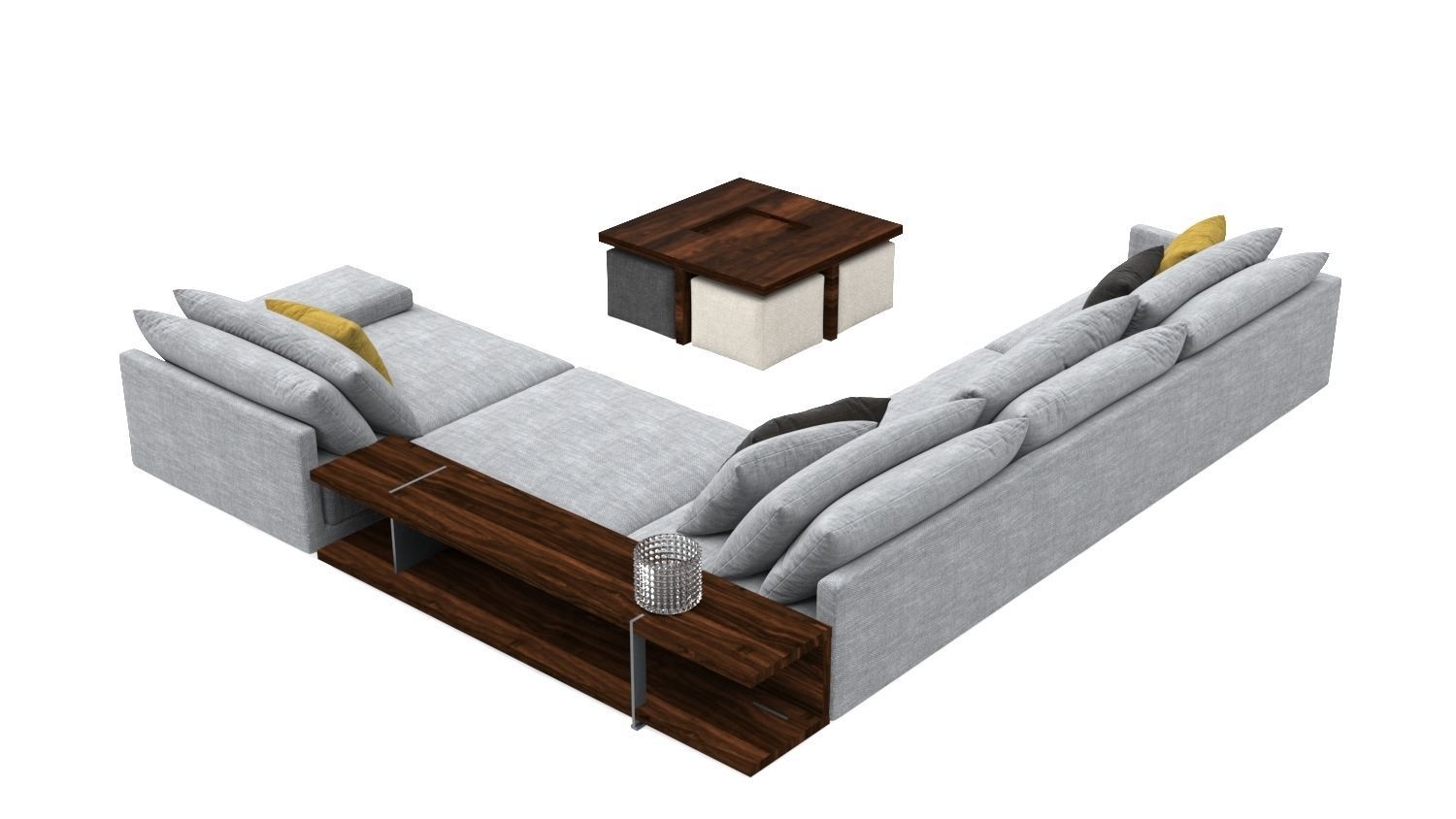 Sofa L Shape  3D model_6