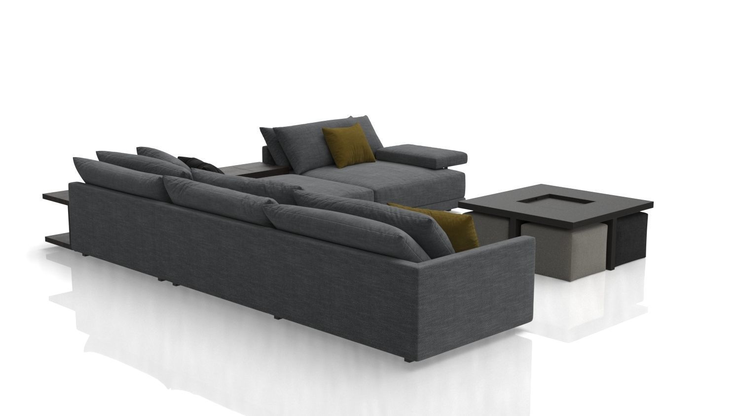 Sofa L Shape  3D model_14