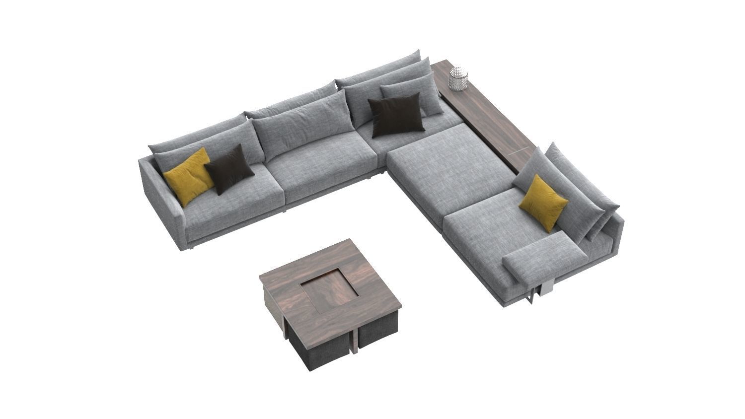 Sofa L Shape  3D model_7